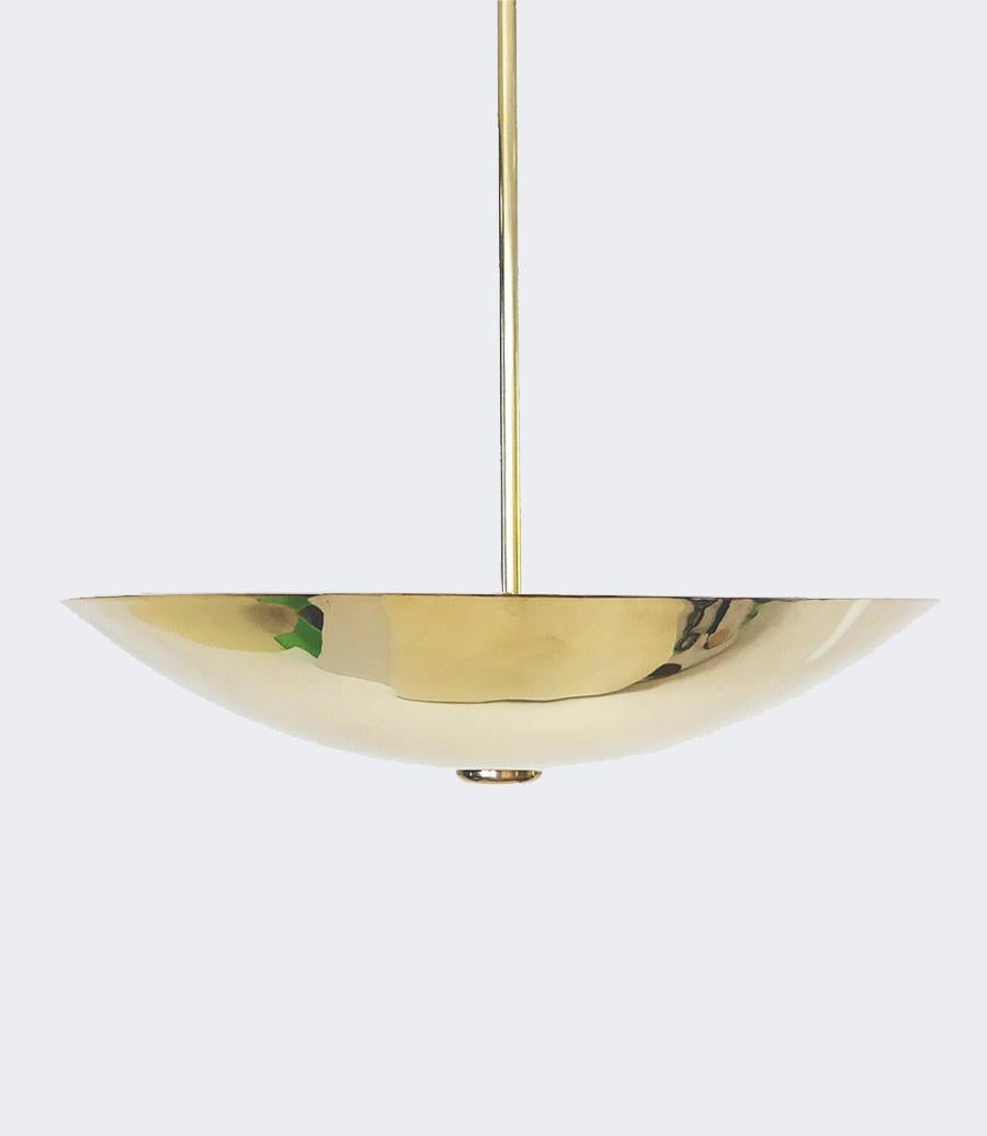 Miso Large, 725mm, Solid Brass or Stainless Steel Dome Pendant by Candas Design In New Condition For Sale In REDA, 22