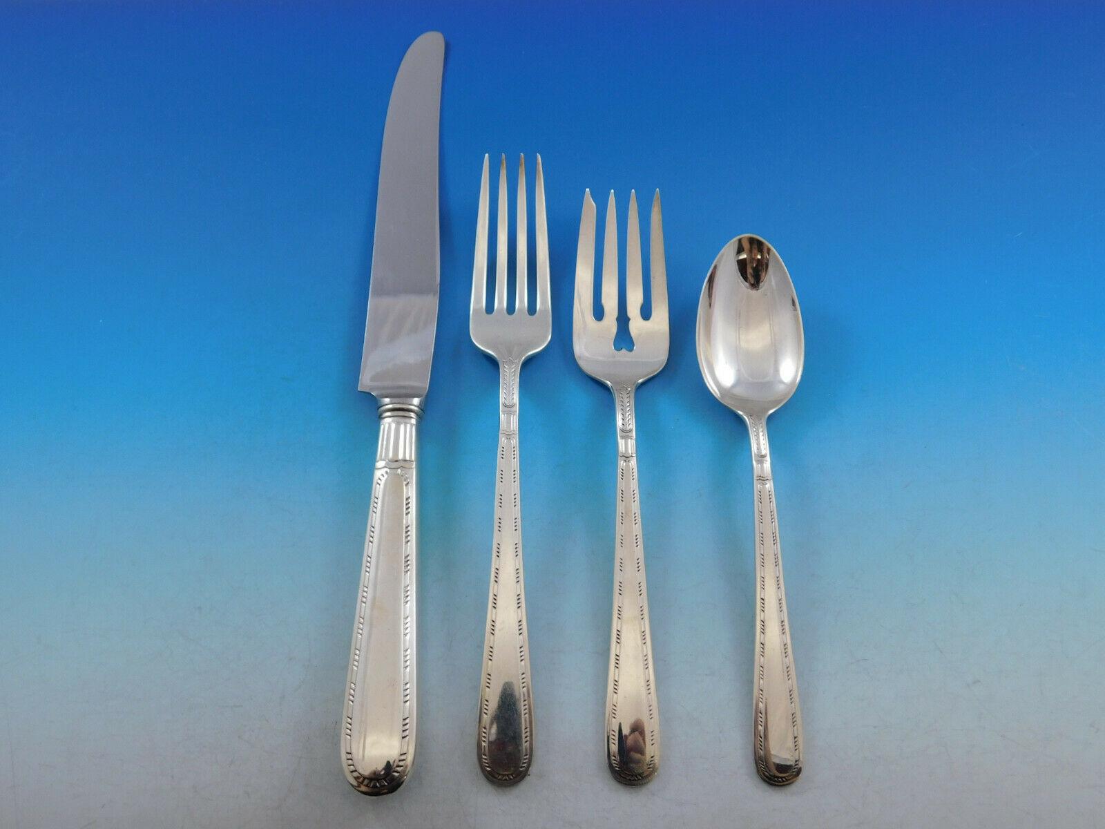 Miss America by Alvin Sterling Silver Flatware Set for 6 Service 36 Pieces In Excellent Condition In Big Bend, WI