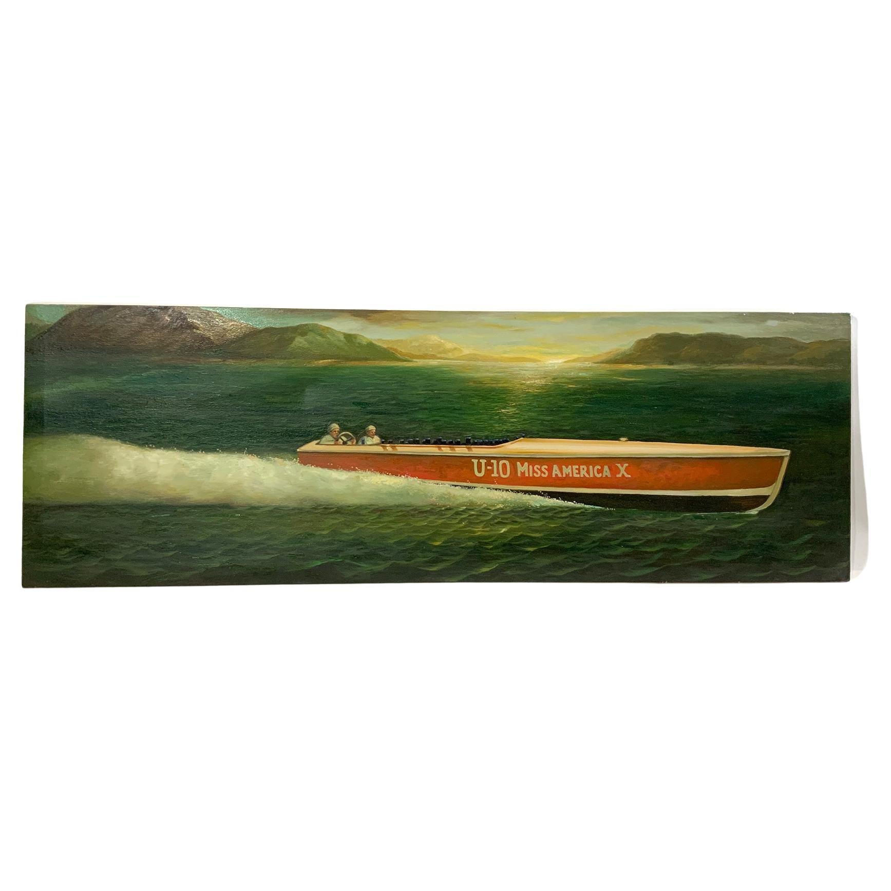 Miss America x Speedboat Painting For Sale
