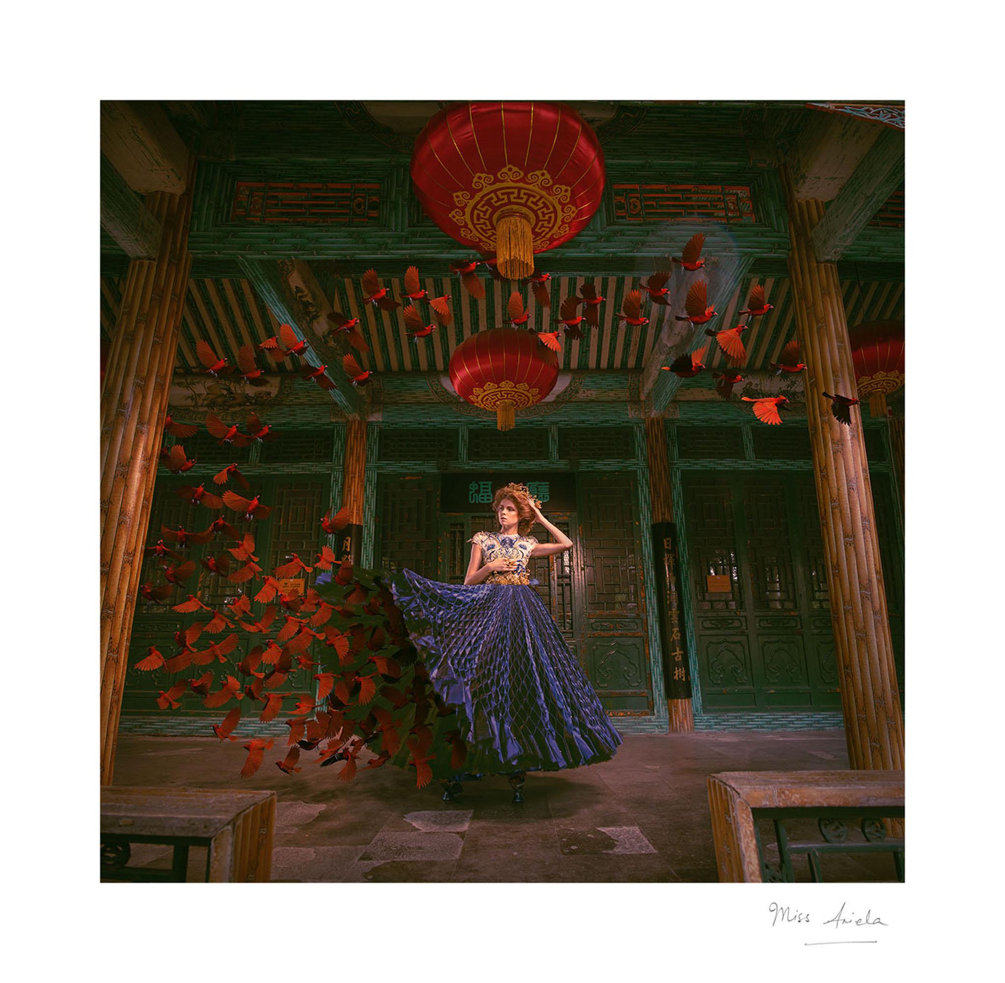 Cardinal Ring by Miss Aniela - Portrait photography, surreal fashion, woman For Sale 2