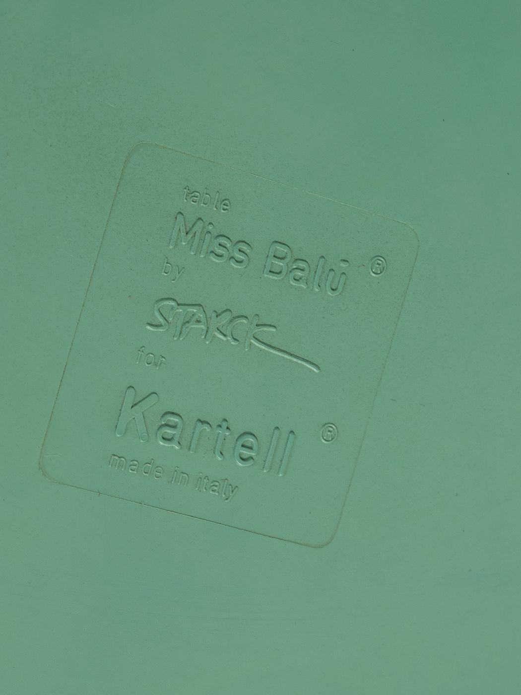 MISS BALŪ bistro table, Philippe Starck for Kartell For Sale 3