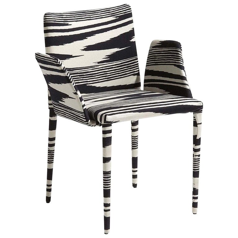 White Chair With Armrests, Missoni Bar Stools