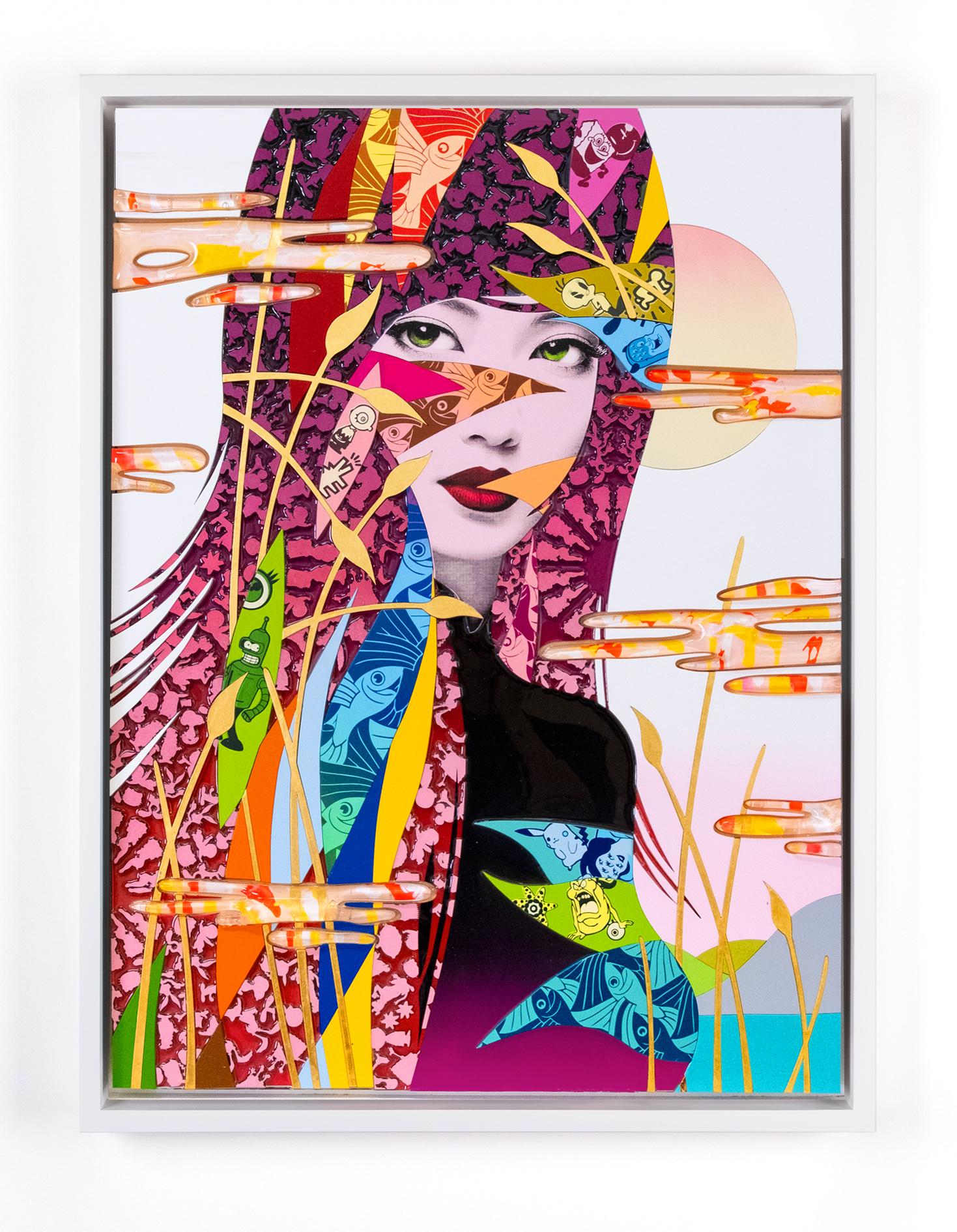 Unfollowed - Pink - Mixed Media Art by Miss Bugs