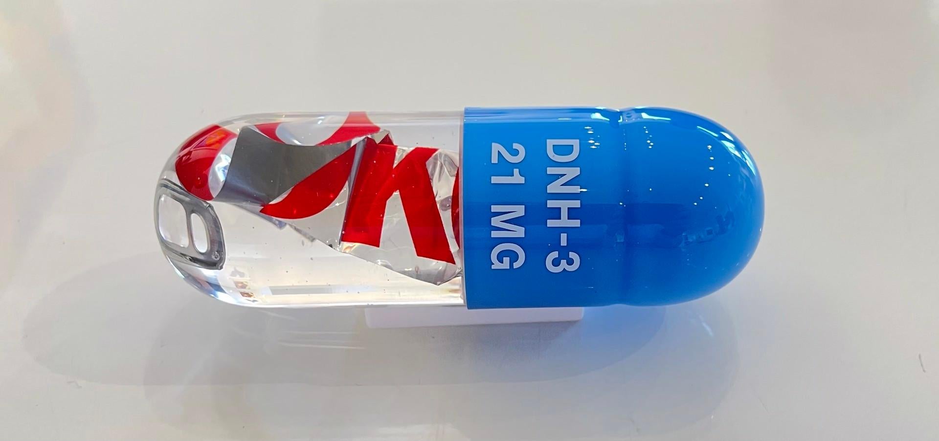 Junk Caps - Diet Coke - Blue - Sculpture by Miss Bugs