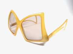 Miss Dior Vintage Mask Shield Ochre Optyl Collectors Item Sunglasses Germany