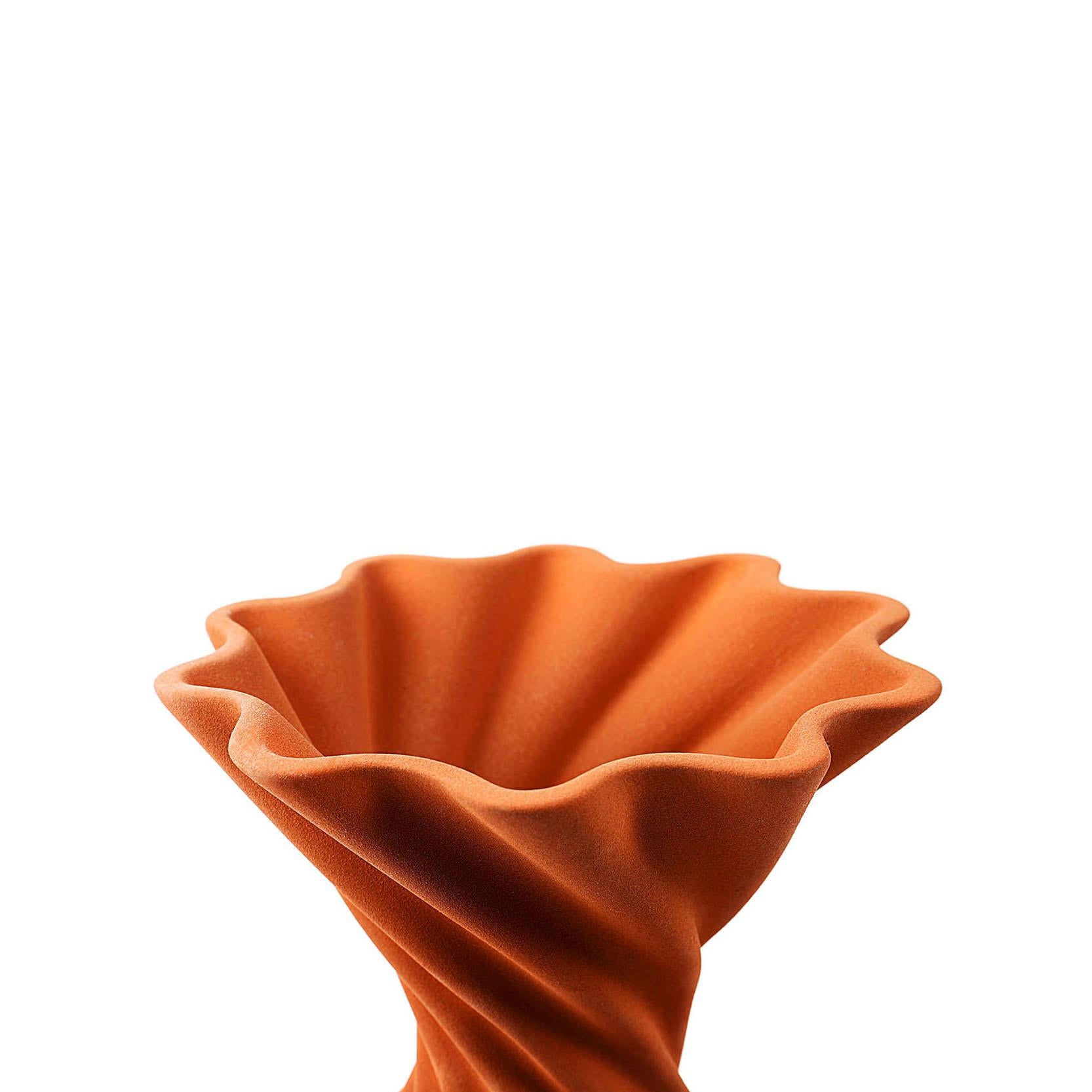 Mexican Decorative Ceramic Vase with Clay Glaze Miss Jolie by Joel Escalona