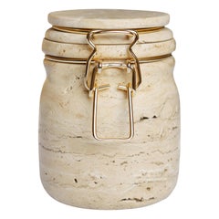 Miss Marble Travertino Jar by Lorenza Bozzoli for Editions Milano