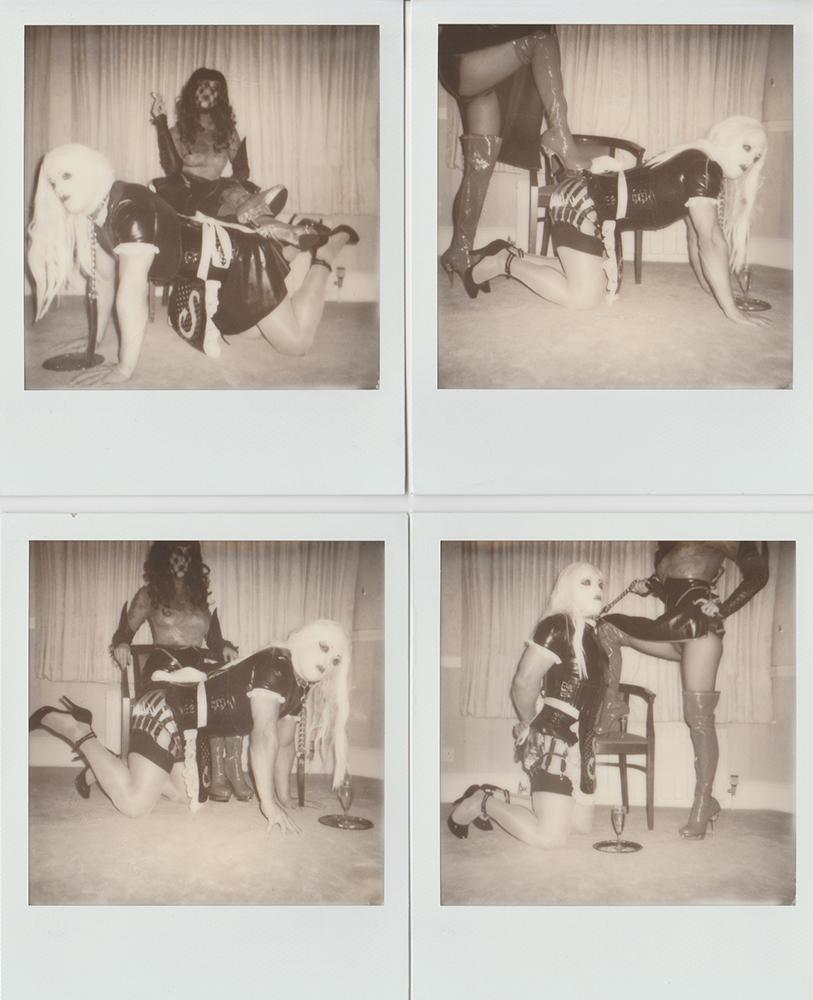 Miss Meatface Figurative Photograph - Polaroid Group #3 "In Training", Photography, Polaroid, Vintage, Nude, Signed
