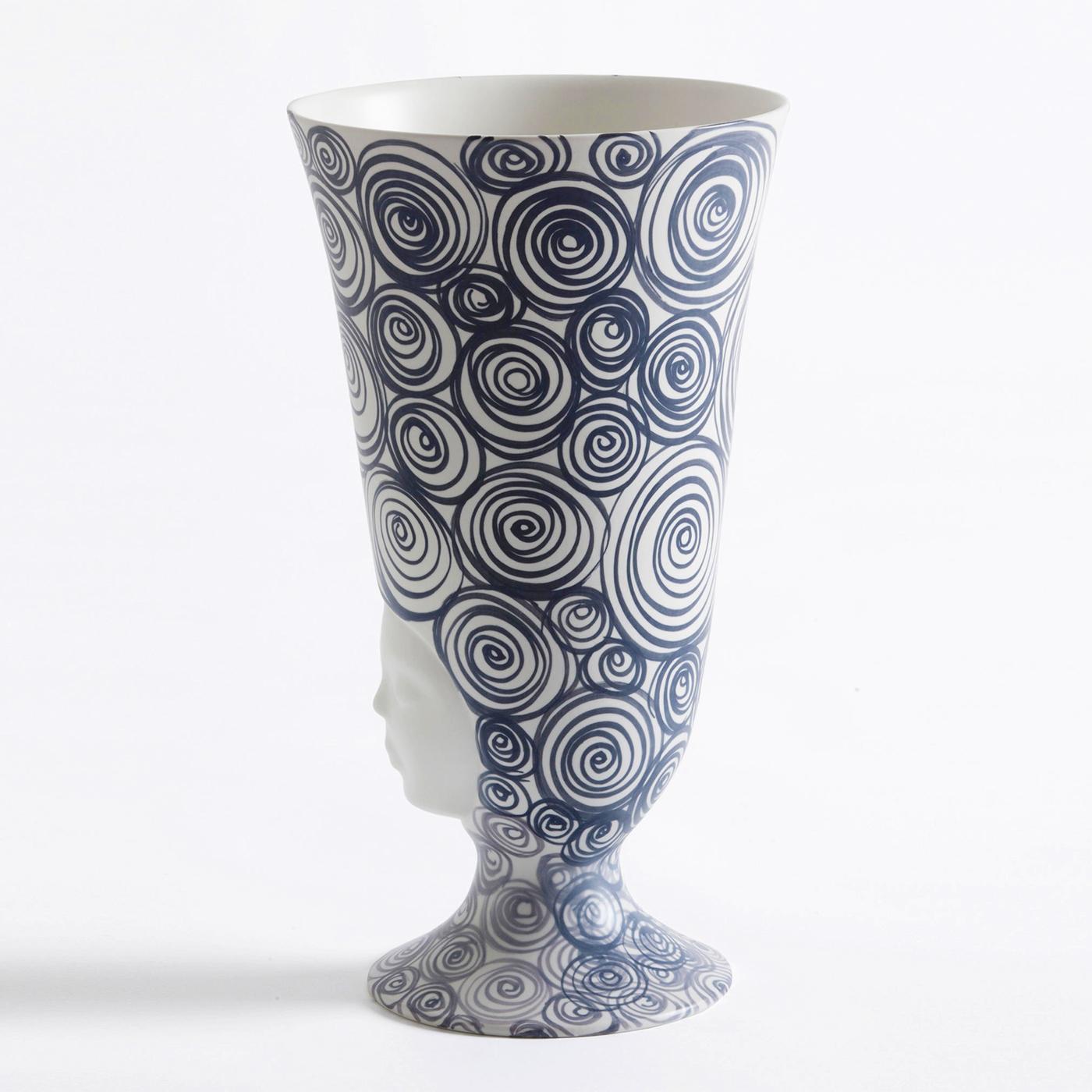 Vase Miss Olga ganz in glasiert 
Keramik handgefertigt.
