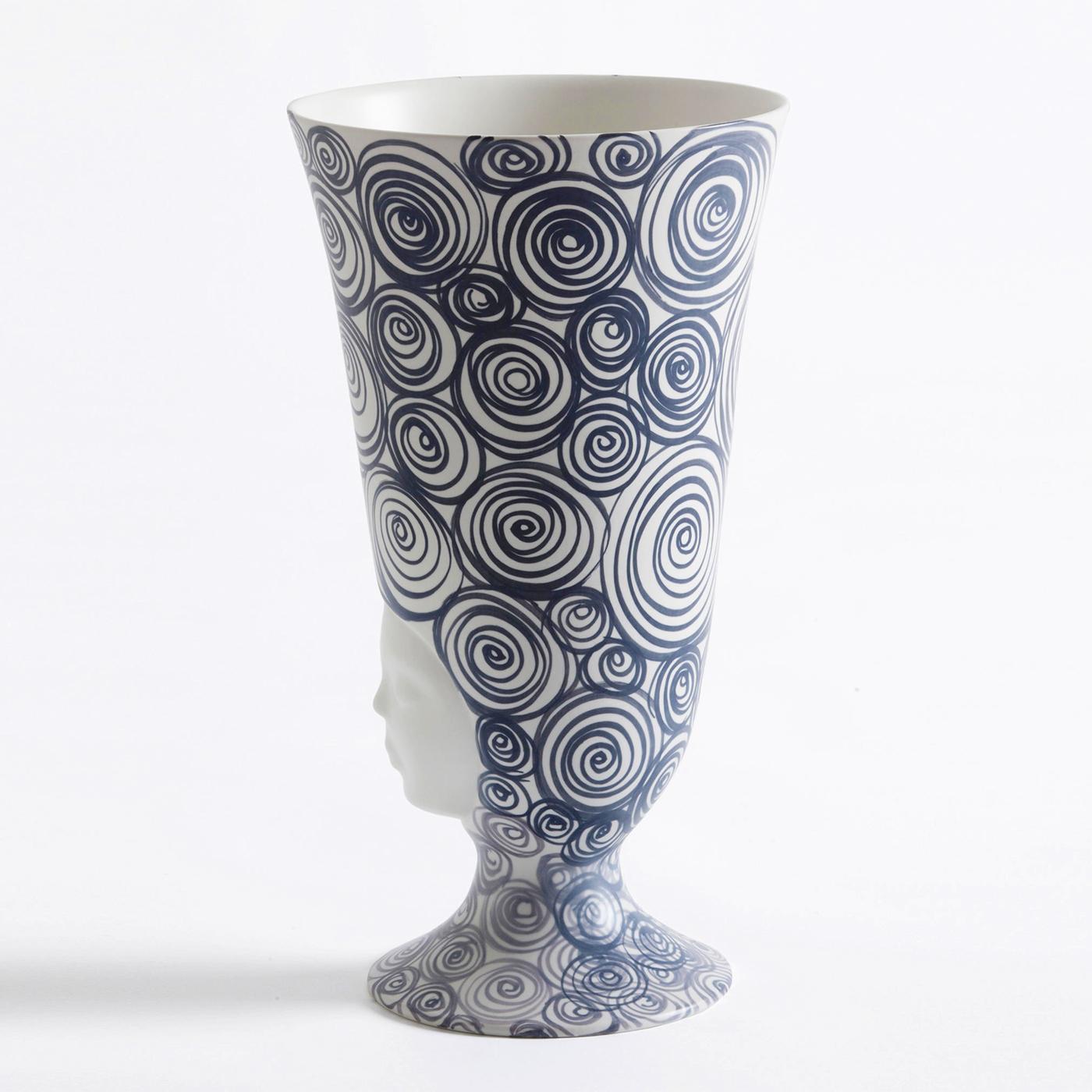 Vaso Miss Olga tutto smaltato 
ceramica lavorata a mano.