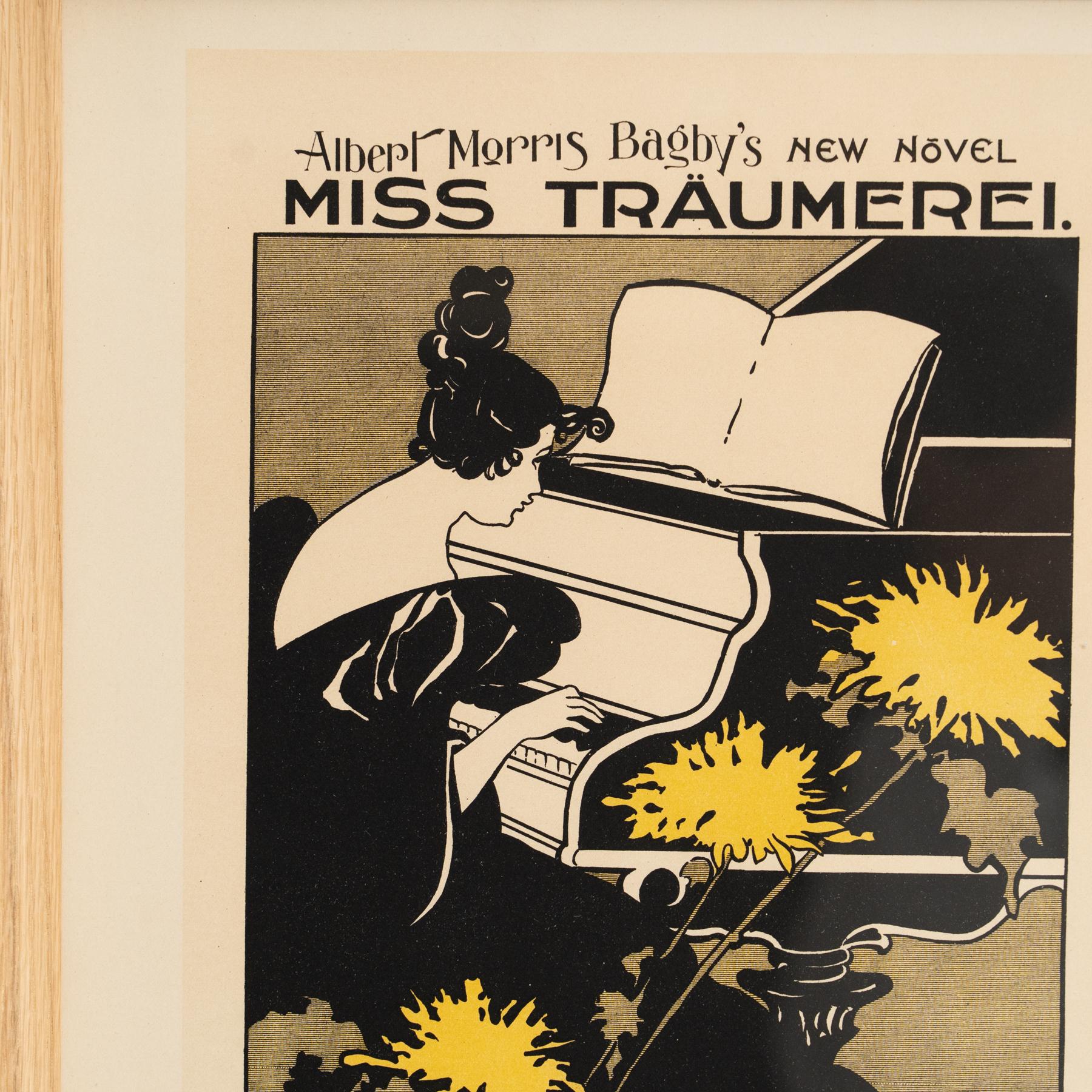Miss Traumerei Artwork by Ethel Reed by Les Maitres de l'Affiche, circa 1930 In Good Condition For Sale In Barcelona, Barcelona