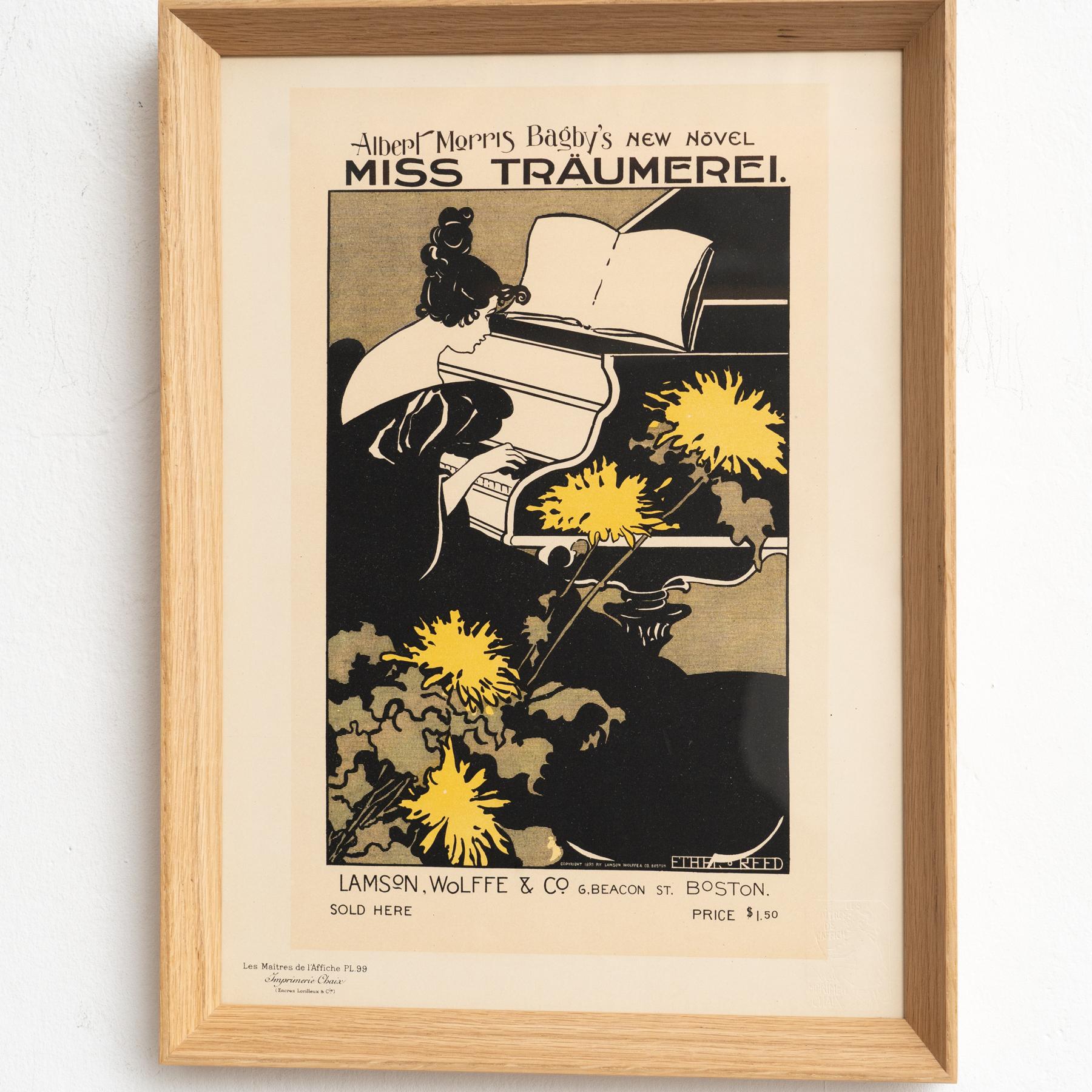 Miss Traumerei Artwork by Ethel Reed by Les Maitres de l'Affiche, circa 1930 For Sale 1