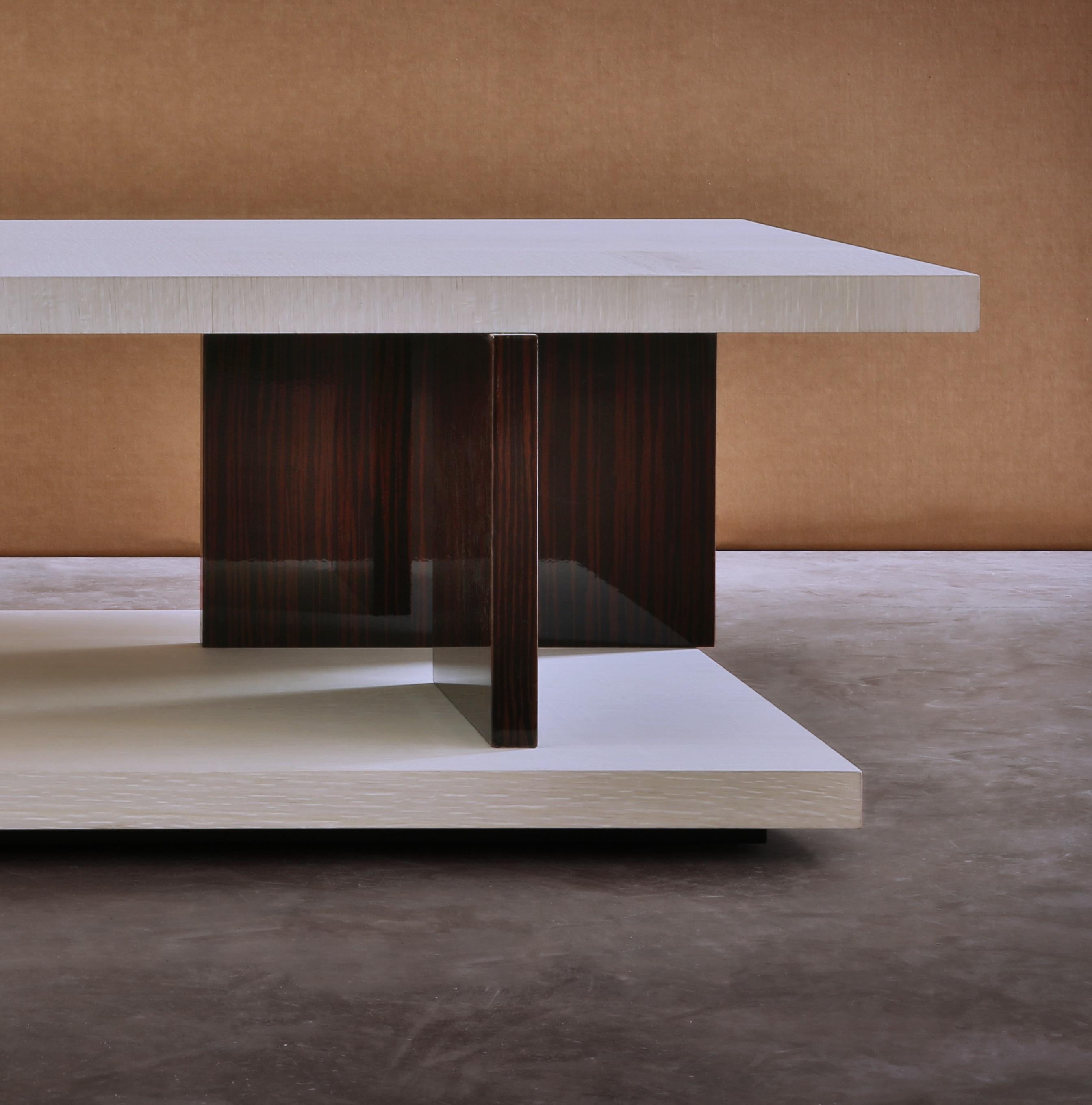 Autre Table basse rectangulaire plaquée MDF Miss Vanda 180 de Casa Casati en vente