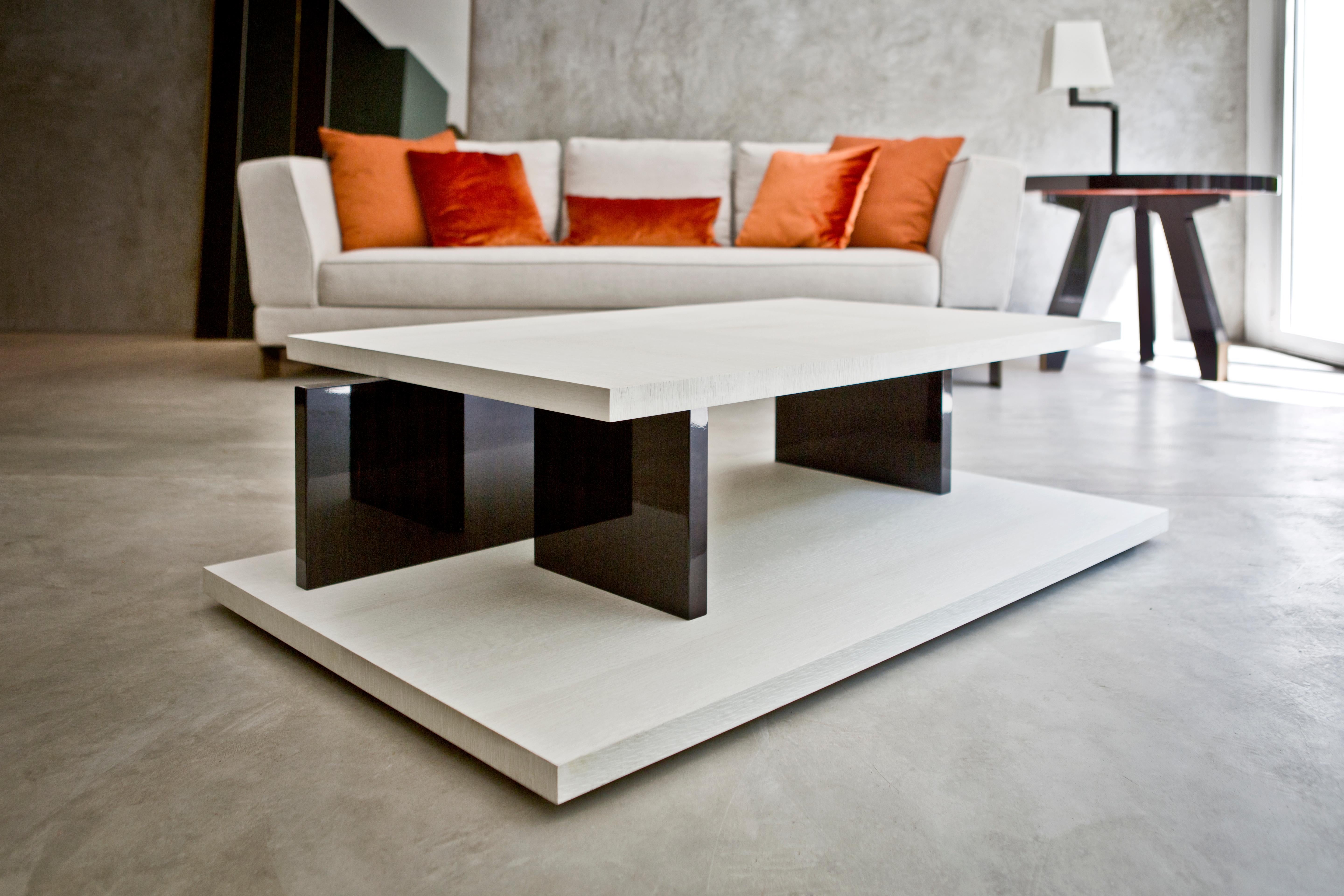 Table basse rectangulaire plaquée MDF Miss Vanda 180 de Casa Casati Neuf - En vente à Geneve, CH