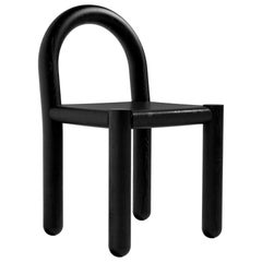 Missa Chair in Leather and Wood by Pedro Paulo Venzon