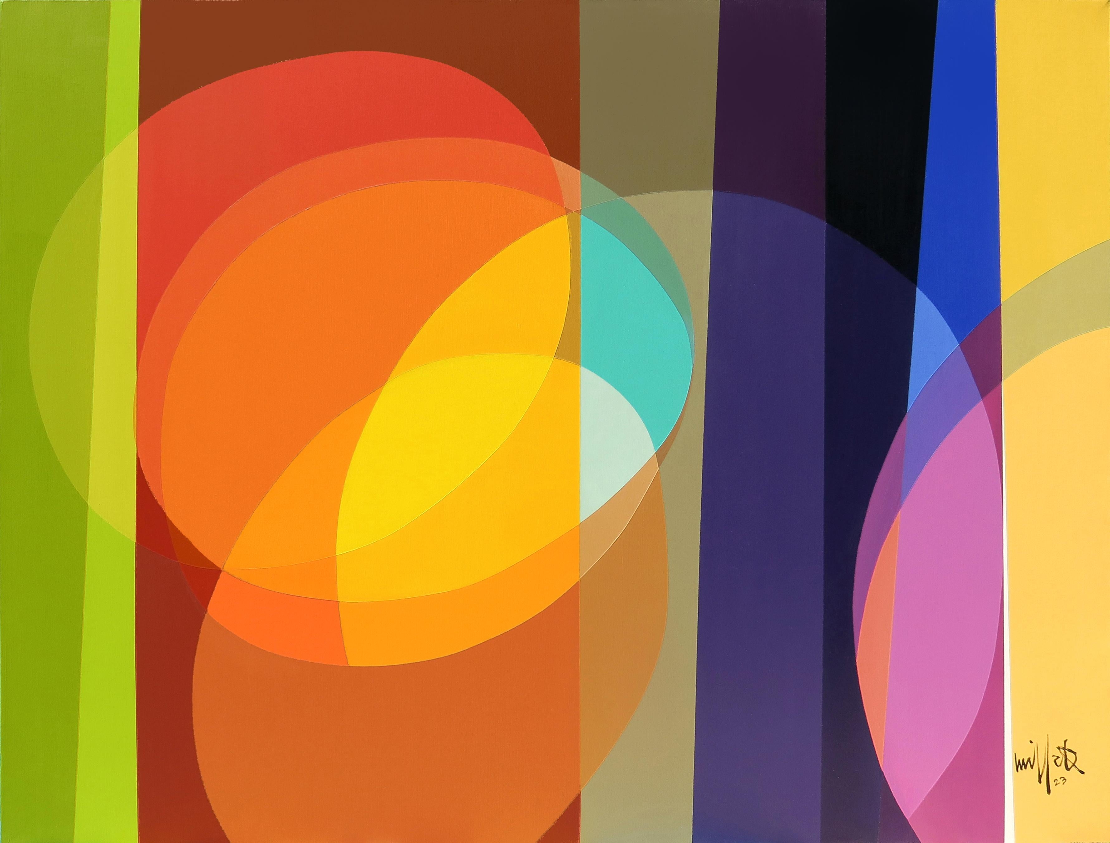 Missak Terzian Abstract Painting - Skyhill