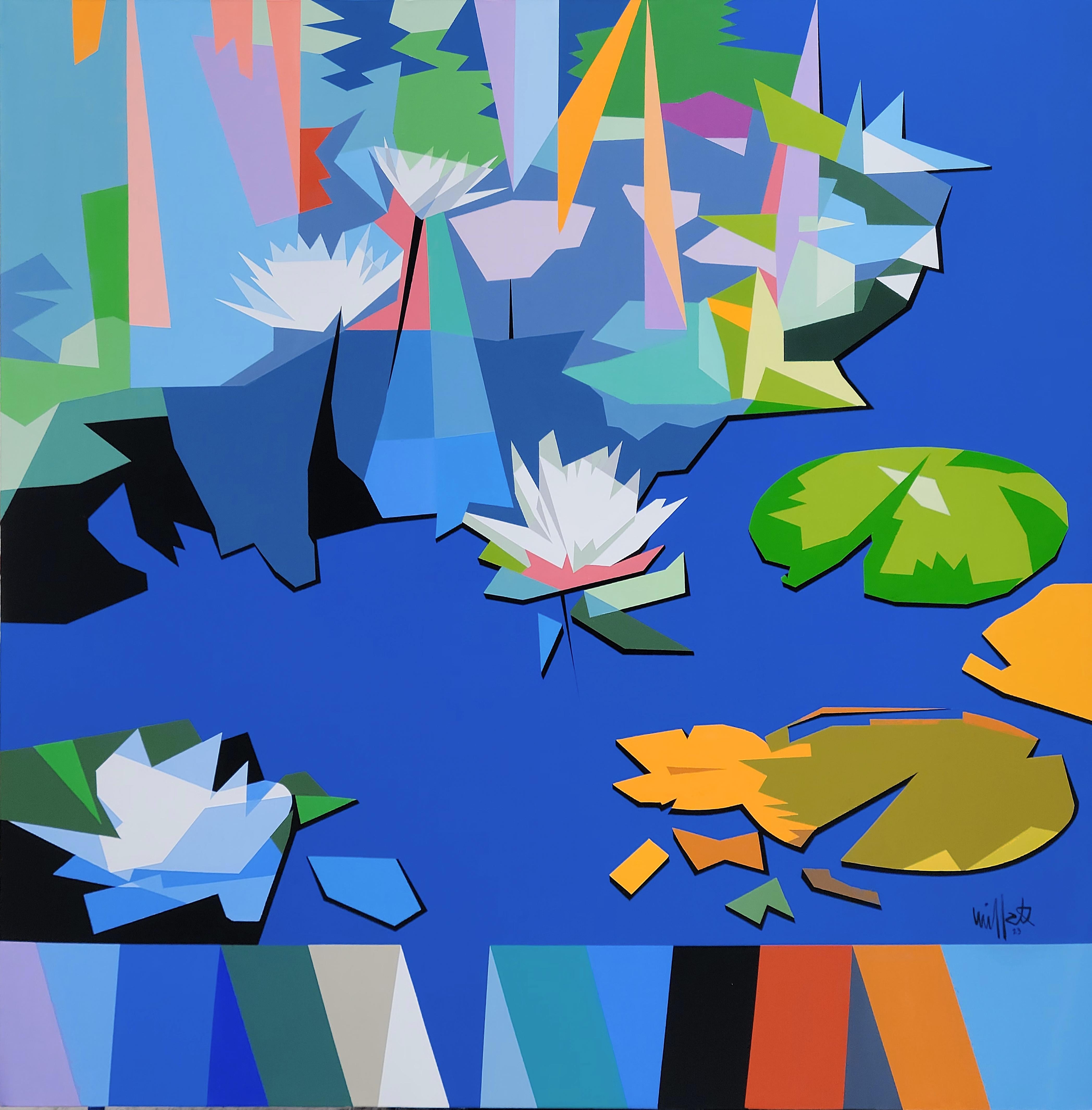 Missak Terzian Figurative Painting – Seerosen Nr. 6