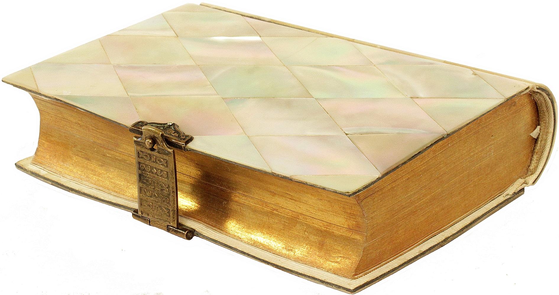 British [MISSAL]. Paroissien romain contenant les offices. IN A MOTHER-OF-PEARL BINDING For Sale