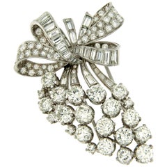 Missiaglia Venezia 11.5 Carat Diamond Platinum Brooch