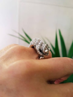 Missiaglia1846 White Gold and Diamonds Chameleon Ring