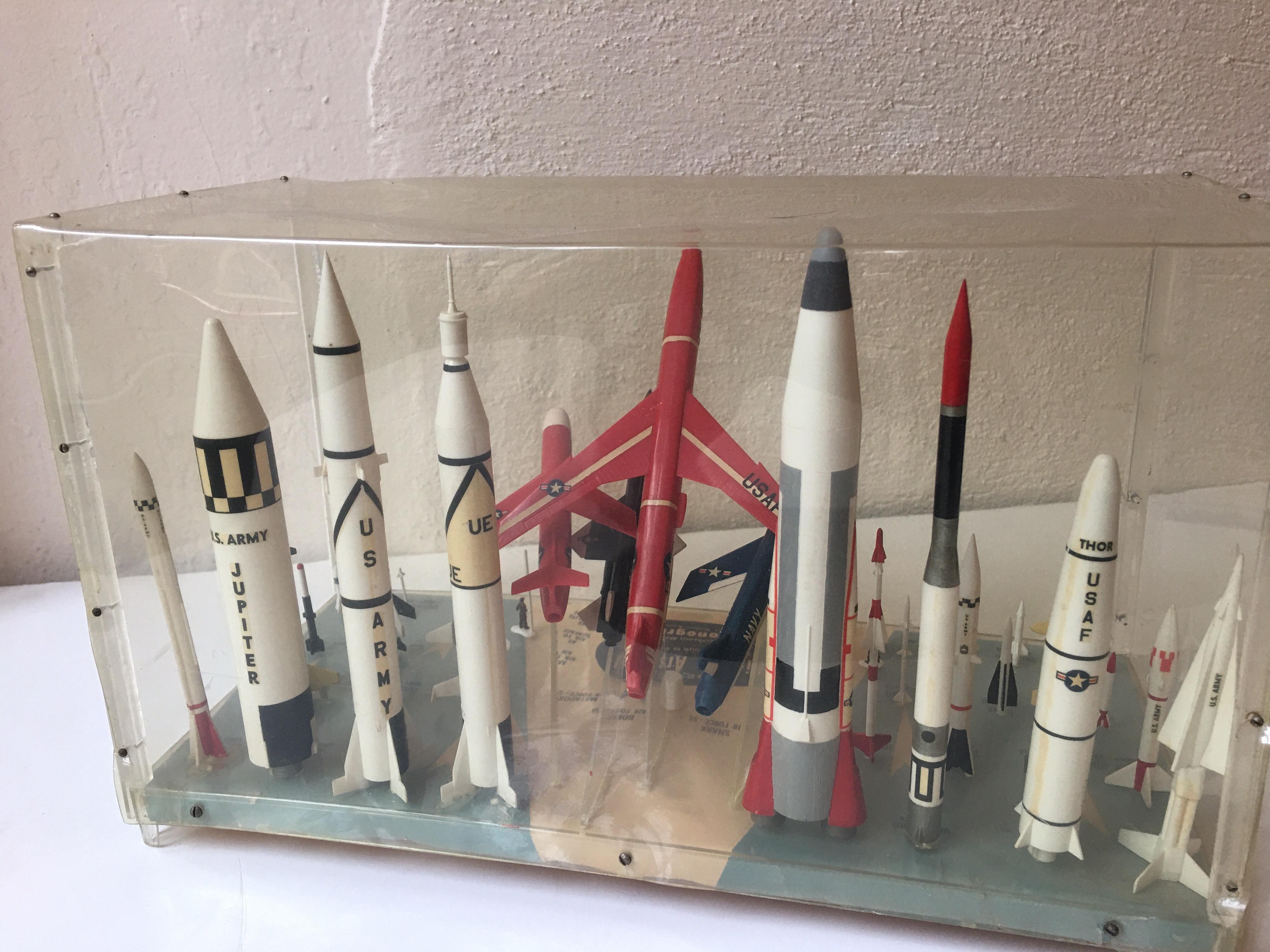 Plastic Missile Arsenal by Monogram, 1958