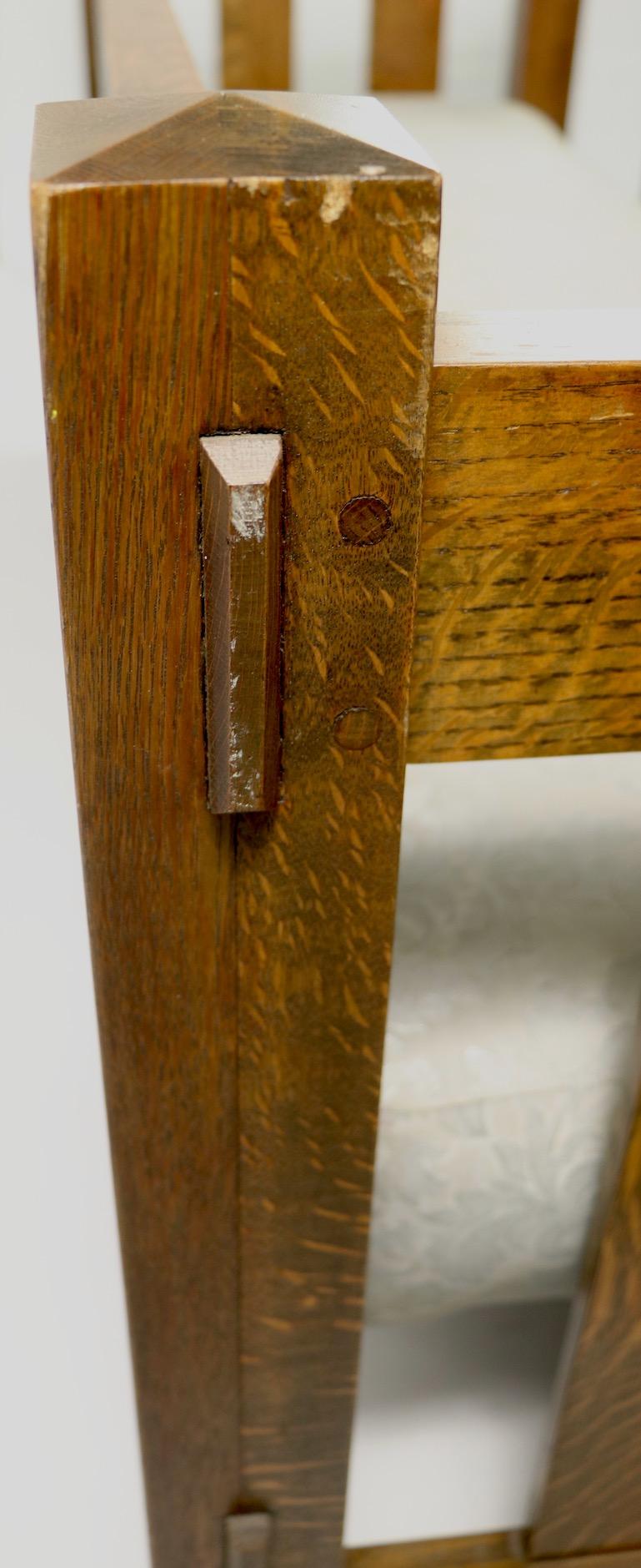 Mission Arts & Crafts Settle Attributed to Gustav Stickley 1