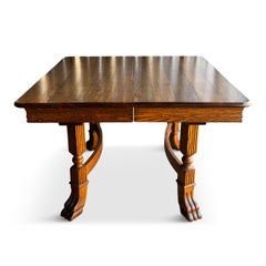 Mission Arts & Craft Style Oak Dining Table by Walter of Wabash
