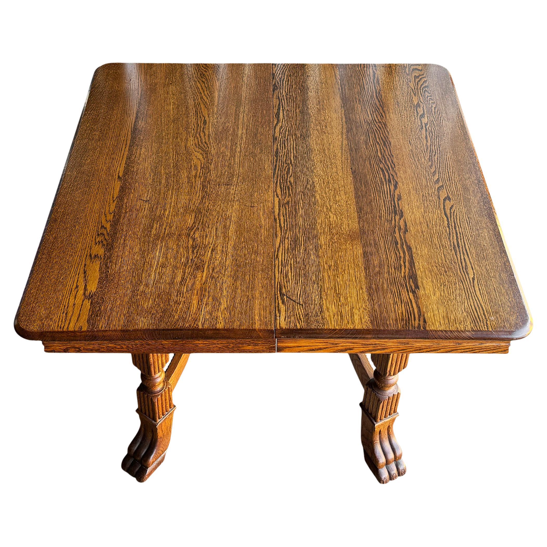 Mission Arts & Craft Style Oak Dining Table by Walter of Wabash