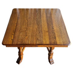 Tavolo da pranzo Mission Arts & Crafts di Oak di Walter Wabash