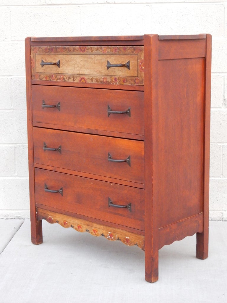 Mission Arts And Crafts Era Monterey Furniture Tall Dresser At 1stdibs