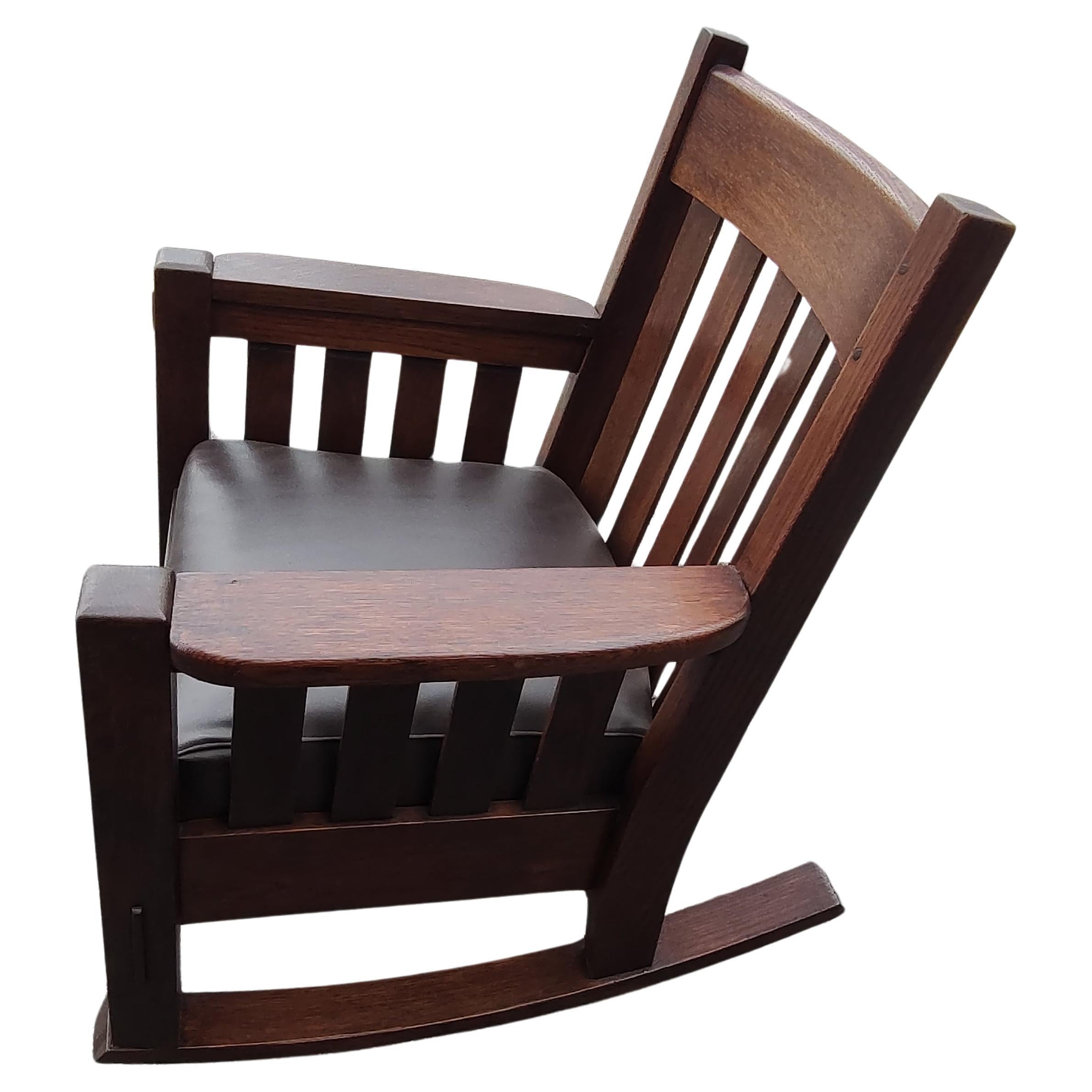 arts and crafts rocking chair