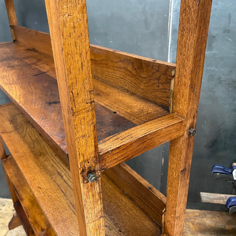 Mission Bookcase Shelf Bespoke General Store Industrial NYC Retail Display Shelf For Sale at 1stDibs