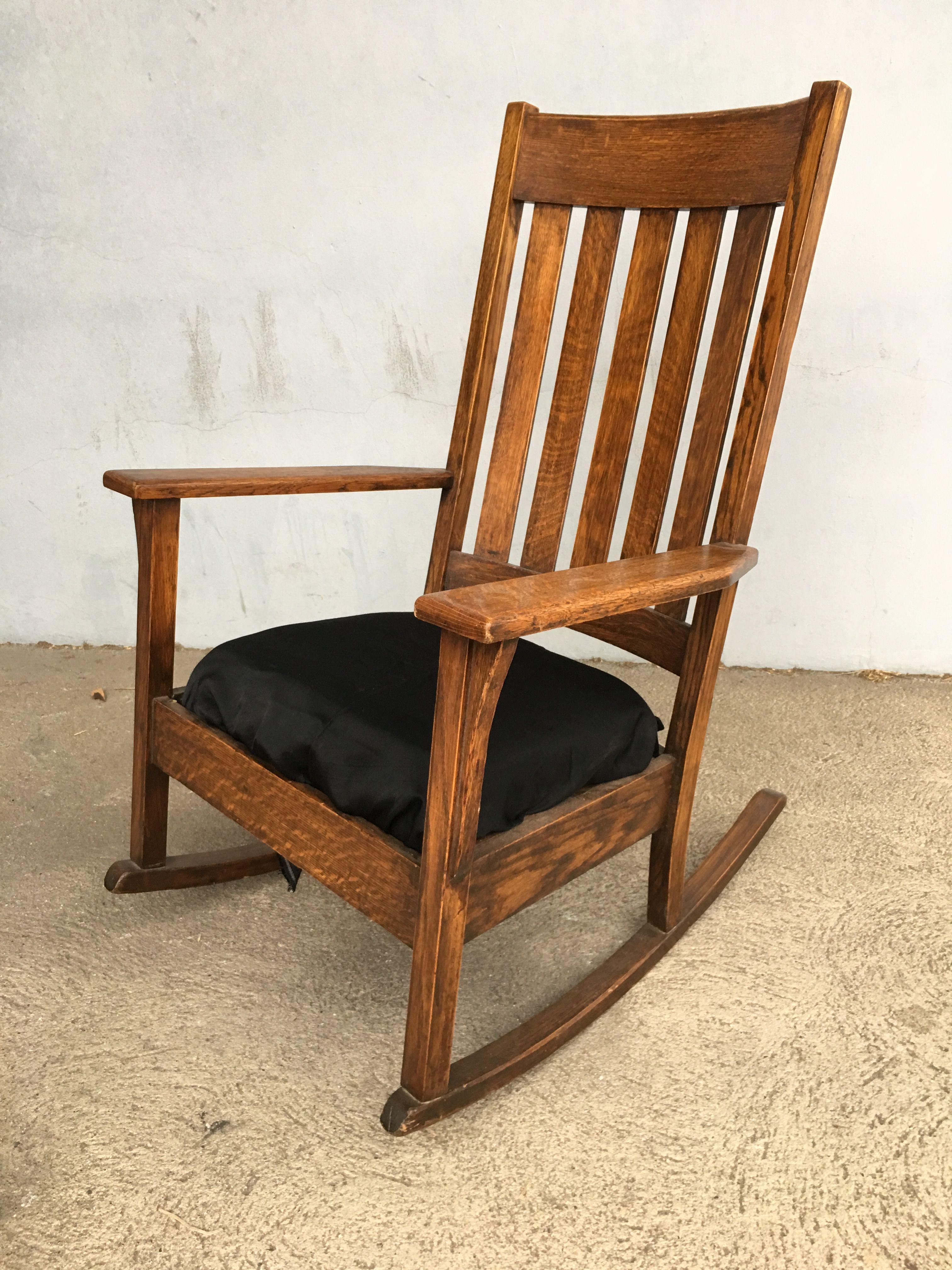 antique mission rocking chair value