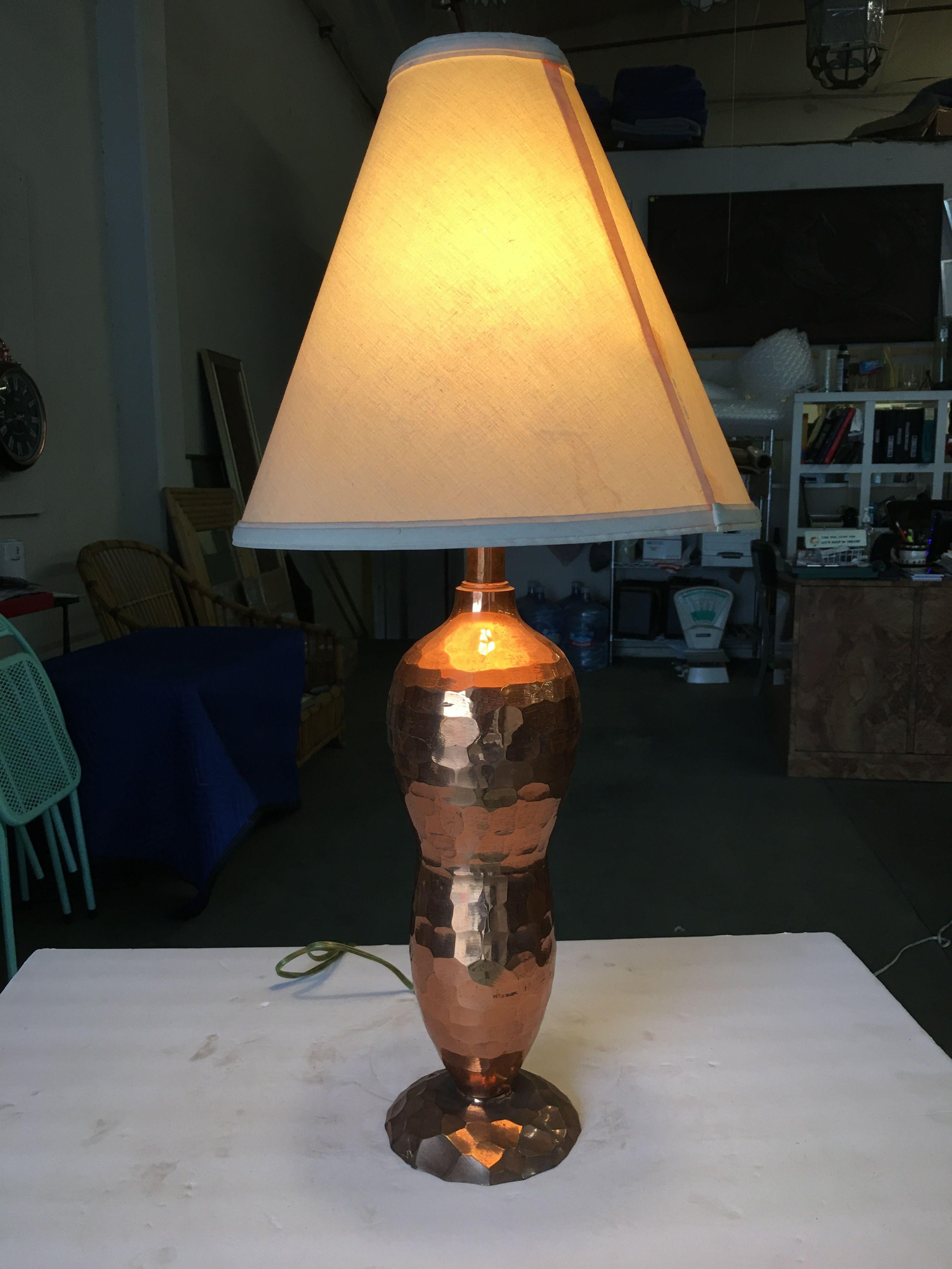 hammered copper table lamps