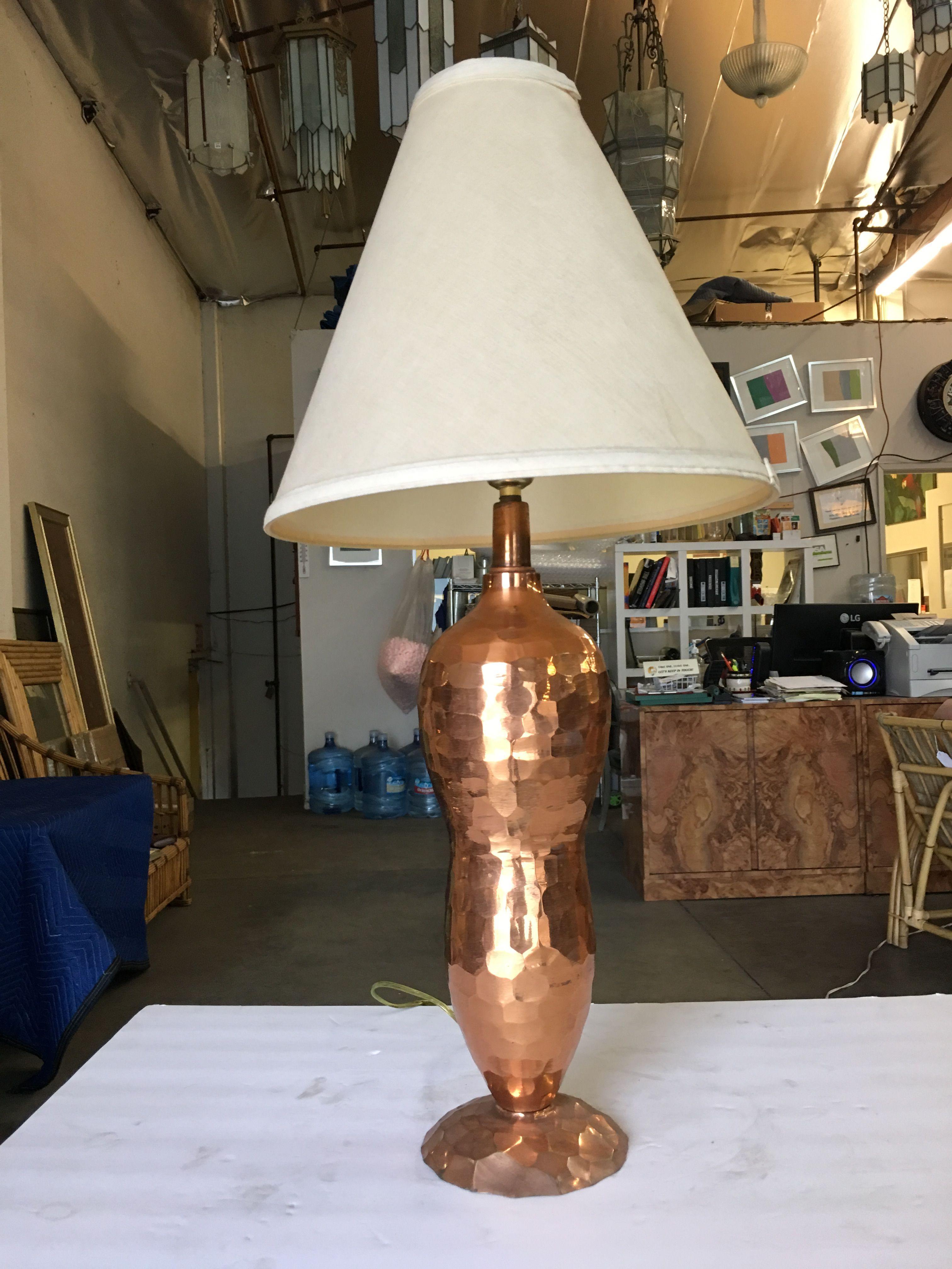 hammered copper lamps