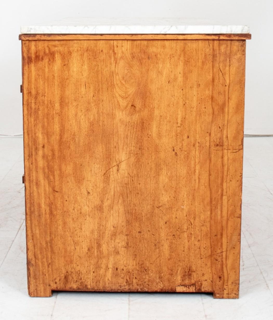 Mission Manner Marble Top Wood Dresser 1