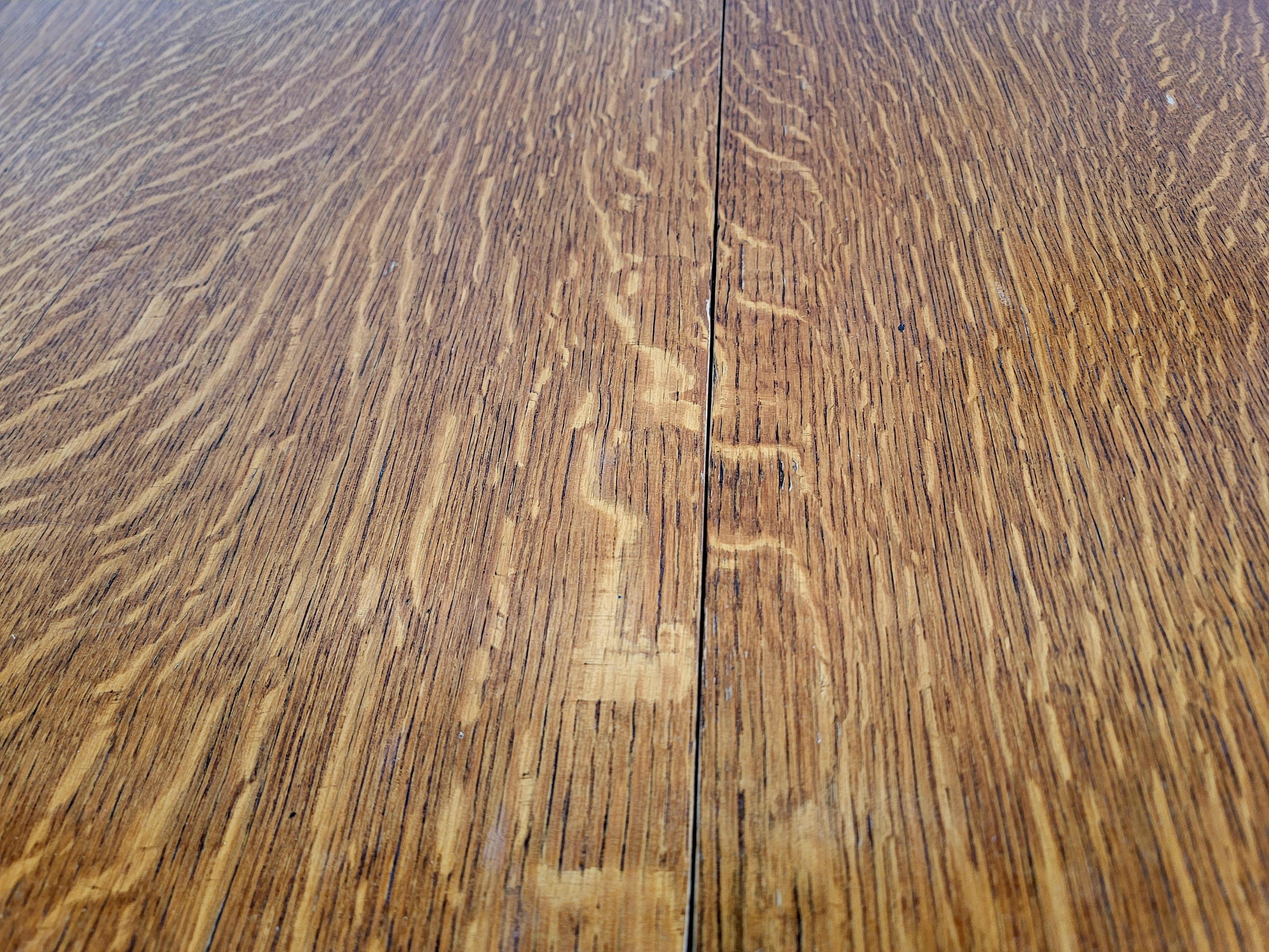 Mission Oak Circular Dining Table Circa 1908 4