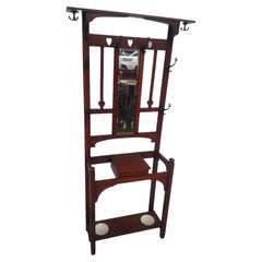 Mission Oak Hall Tree and Umbrella Stand