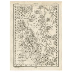 Mission des Moxos, Pérou - Carte ancienne des Jésuites français par Portier, c.1790