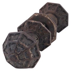 Mission Spanish Architectural Iron Doorknob Set