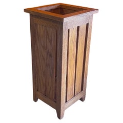 Mission Style Quarter Sawn Oak Umbrella Stand by D.R. Ball