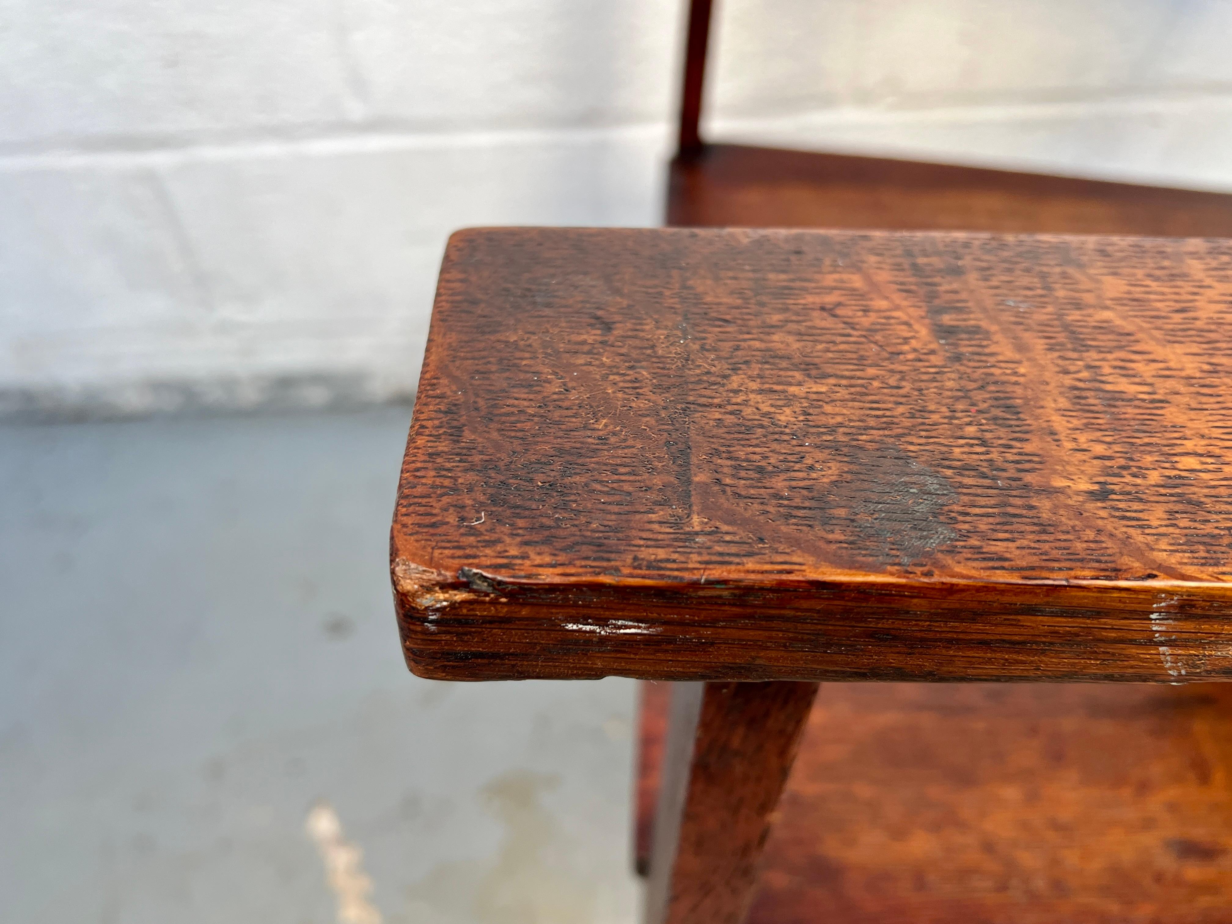 Mission Style Schaukelstuhl in Eiche im Angebot 3