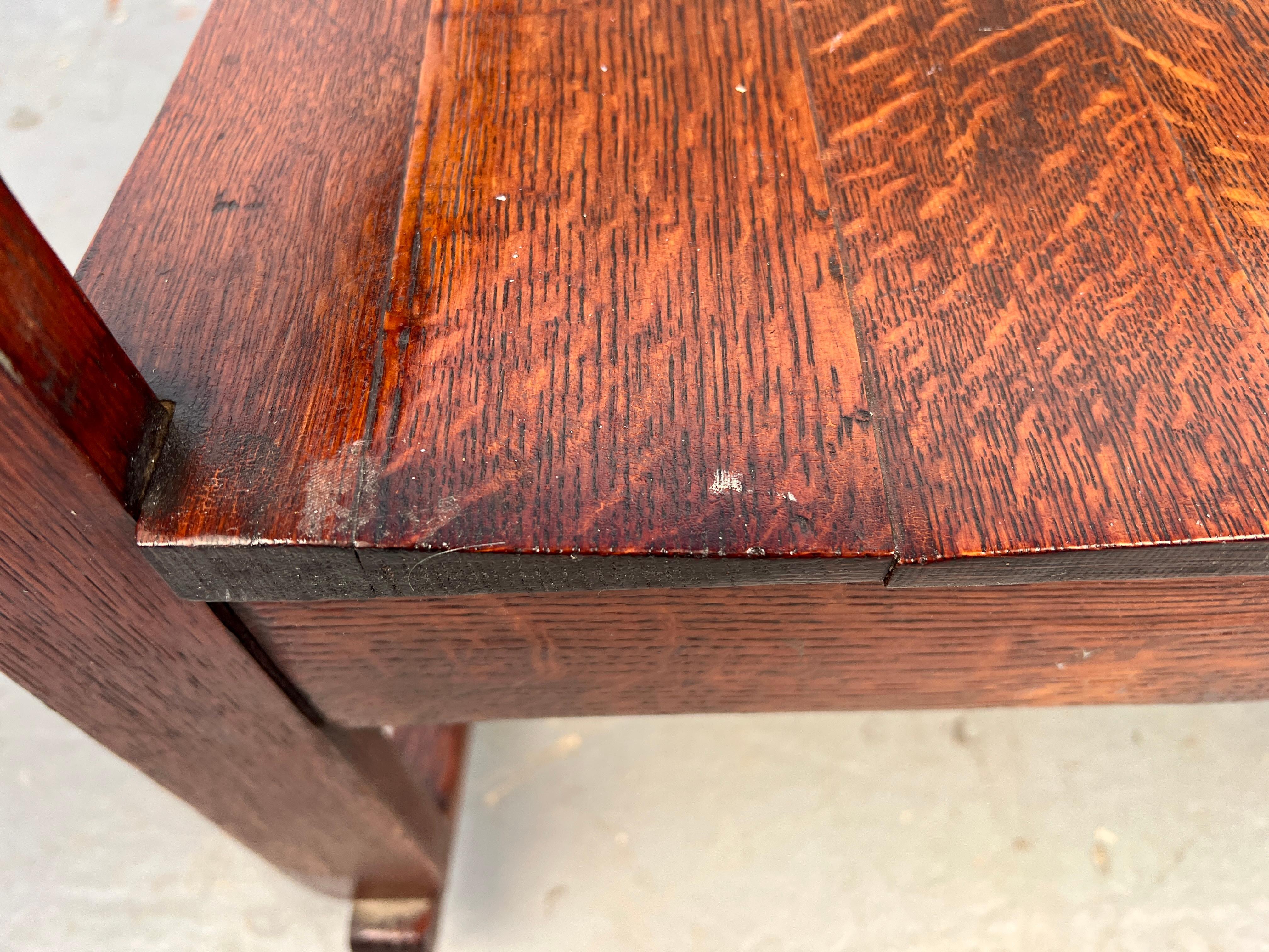 Mission Style Schaukelstuhl in Eiche im Angebot 8