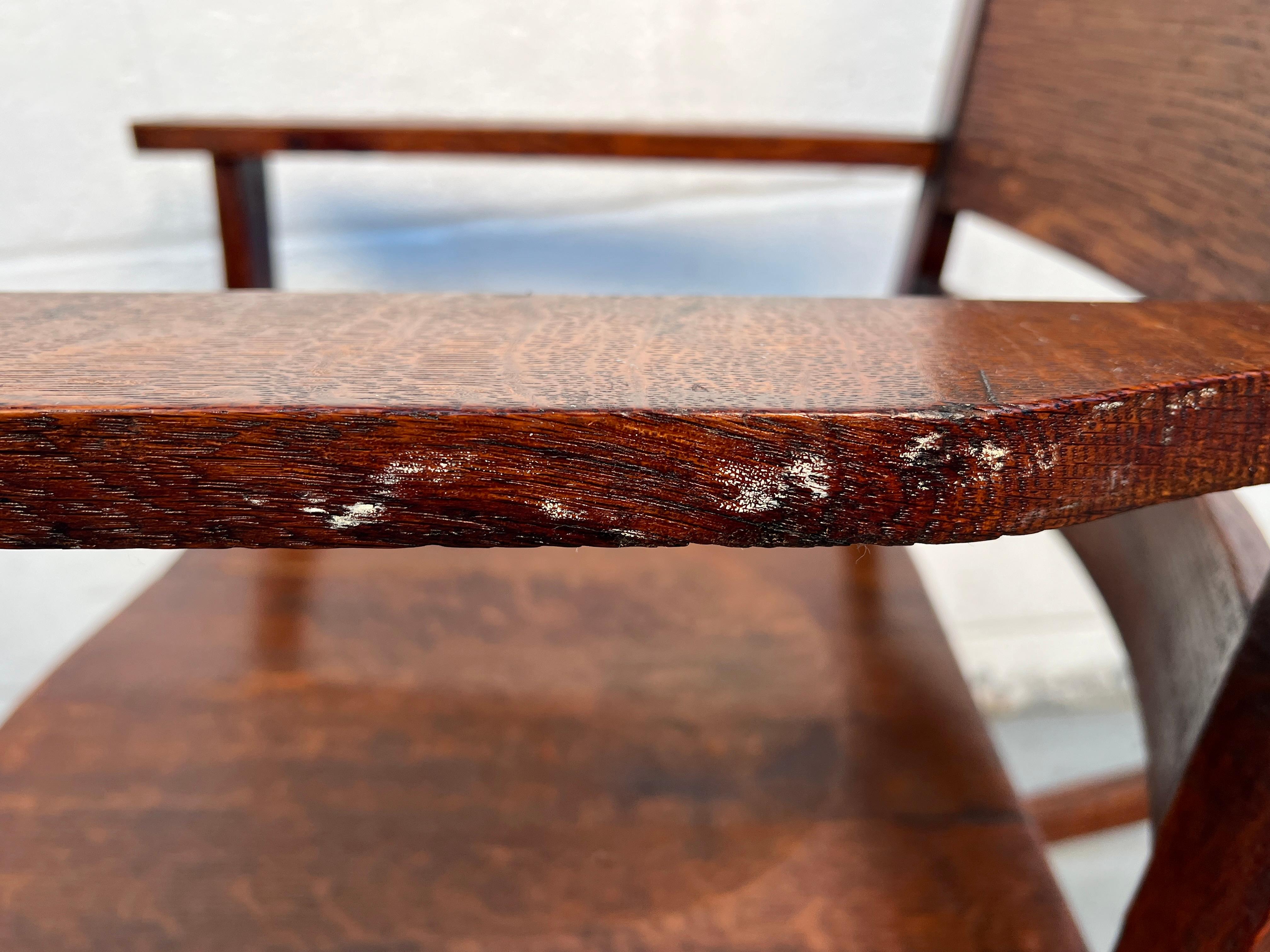 Mission Style Schaukelstuhl in Eiche im Angebot 2