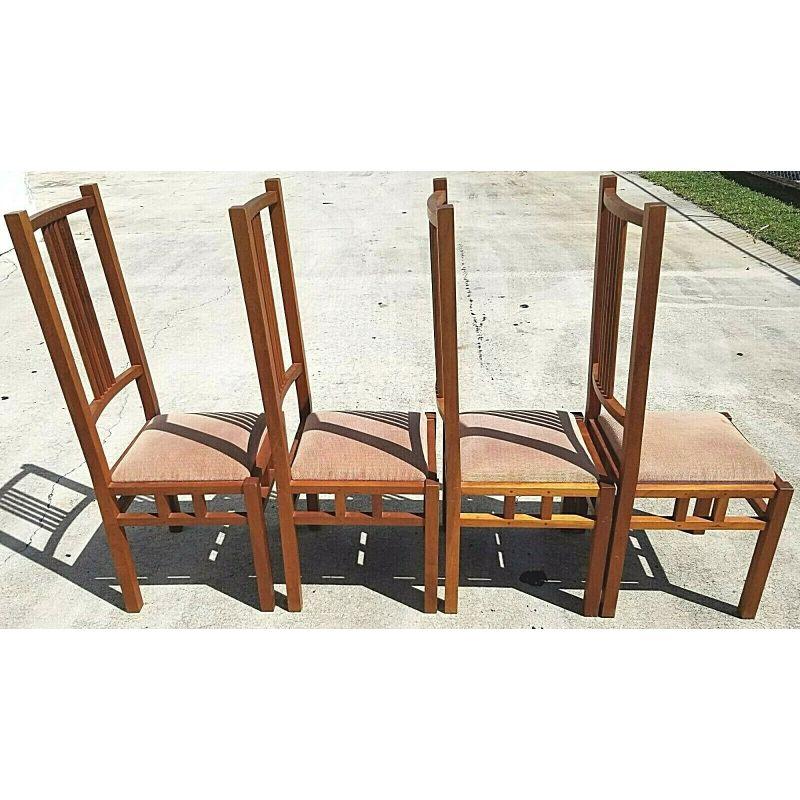 For FULL item description click on CONTINUE READING at the bottom of this page.

Offering One Of Our Recent Palm Beach Estate Fine Furniture Acquisitions Of A 
Set of 4 Mission Arts & Crafts Thomas Moser Style Dining Chairs 

Approximate