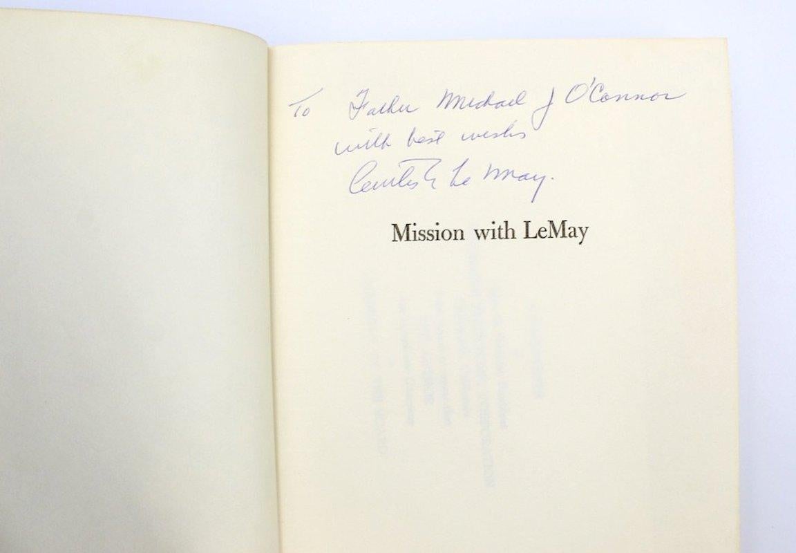Mission with LeMay: My Story by General Curtis E. LeMay with MacKinlay Kantor, Signed First Edition, 1965

LeMay, Curtis, Kantor, MacKinlay, Mission with LeMay: My Story. New York: Doubleday, 1965. Signed First Edition. Original dust