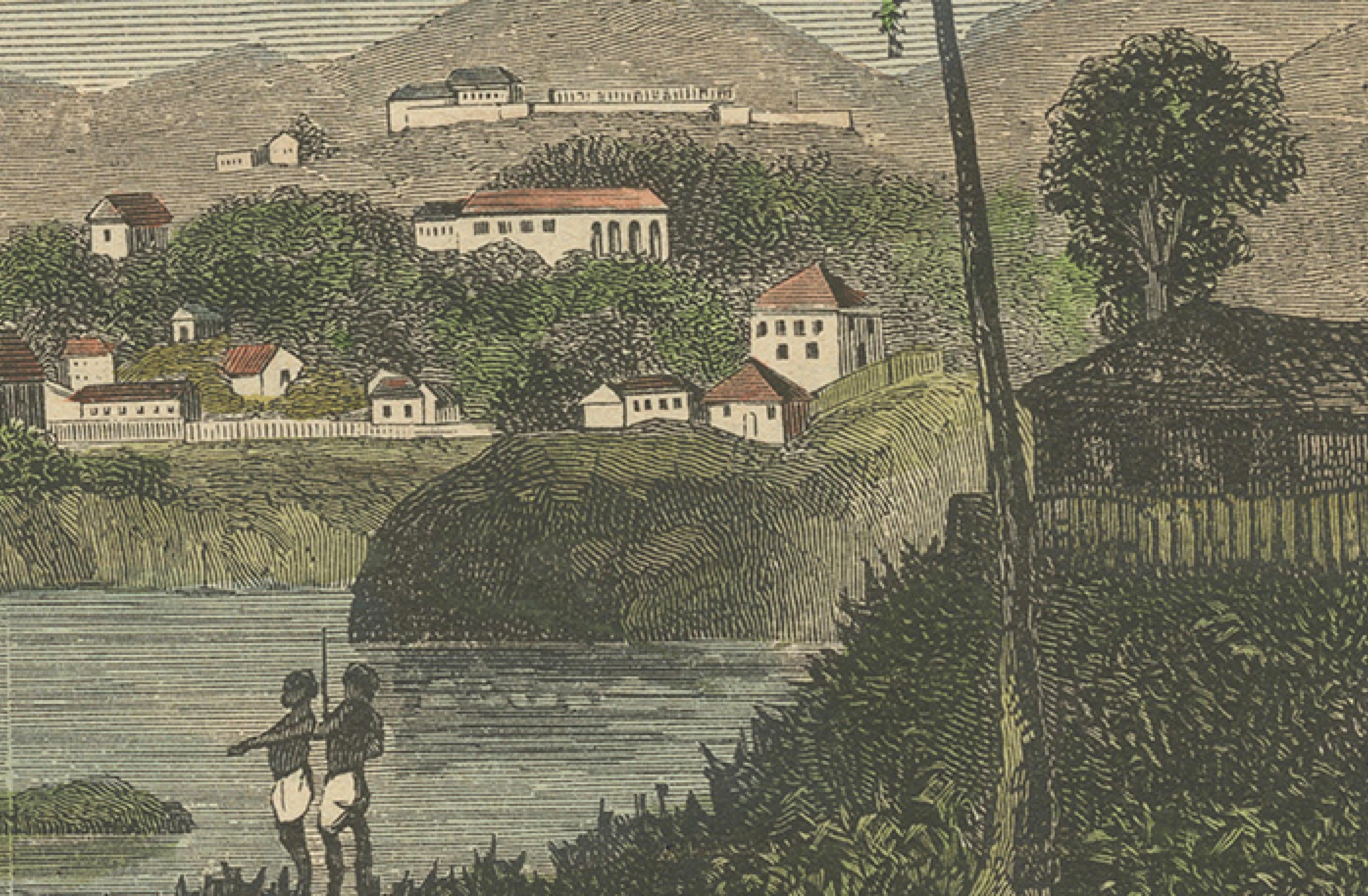 Vues et activités de Freetown, Sierra Leone, 1893 Bon état - En vente à Langweer, NL