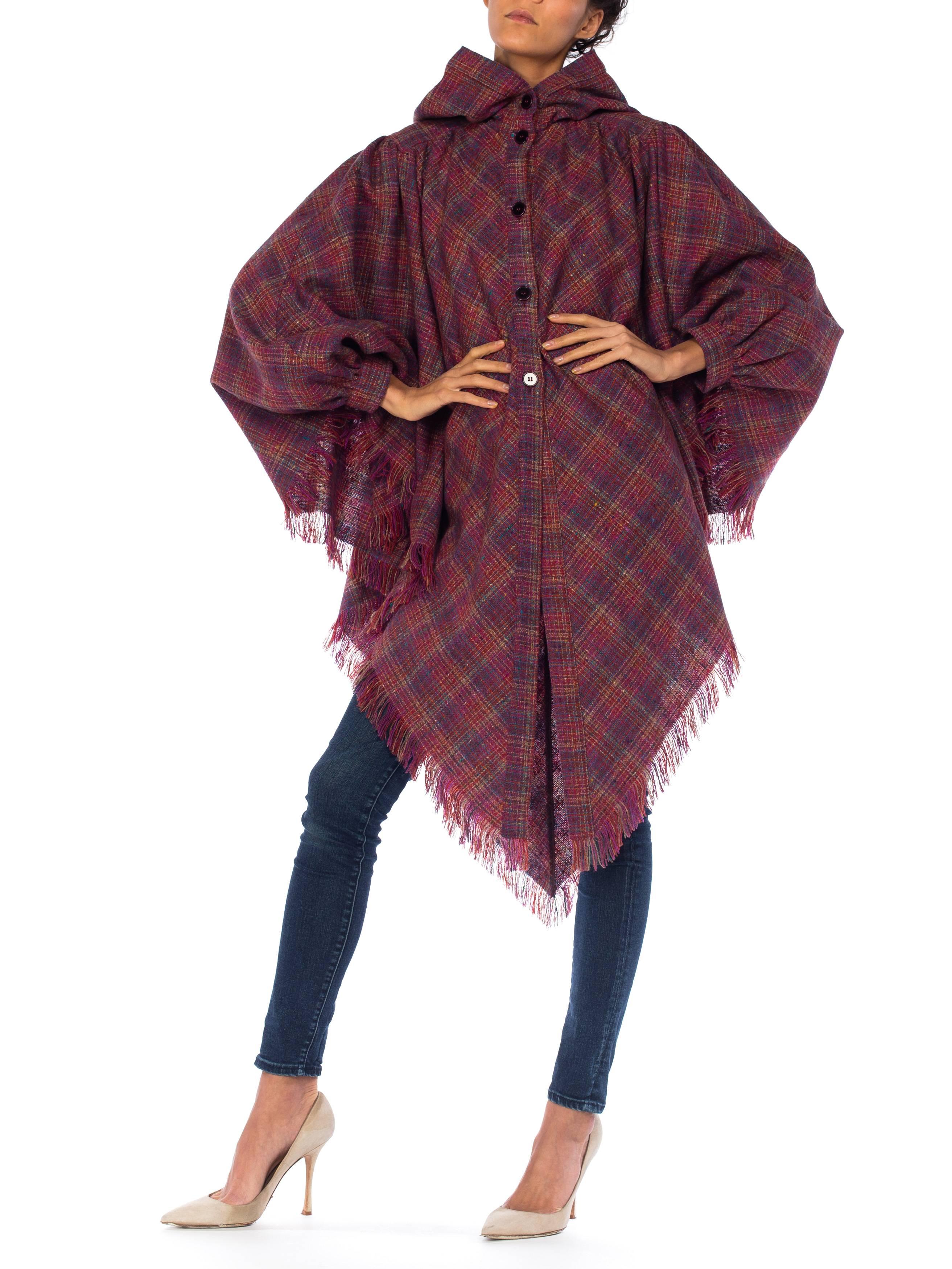 Women's Missoni 1970 Wool hooded Cape Style with Arm Sleeves