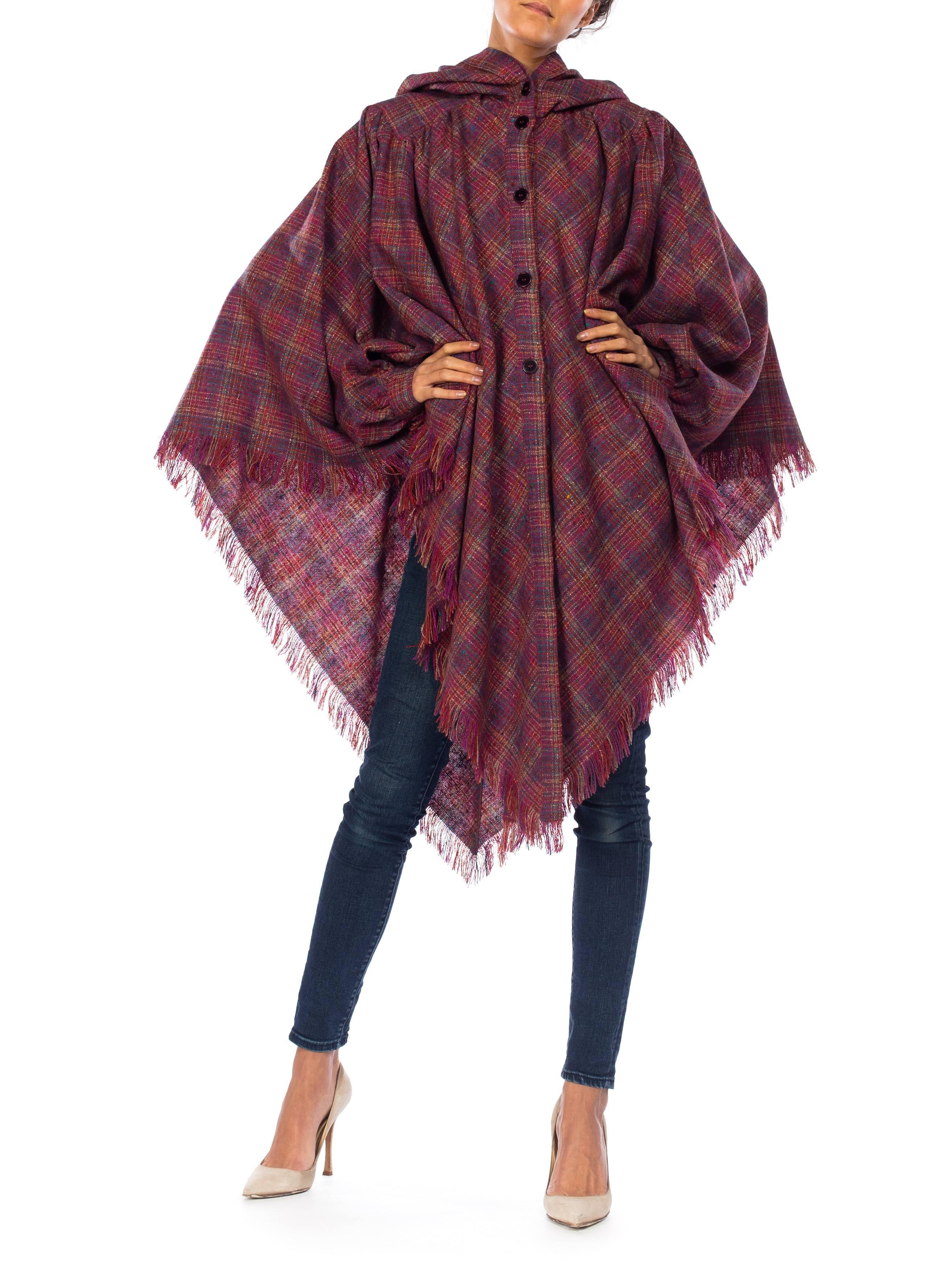 Missoni 1970 Wool hooded Cape Style with Arm Sleeves 3