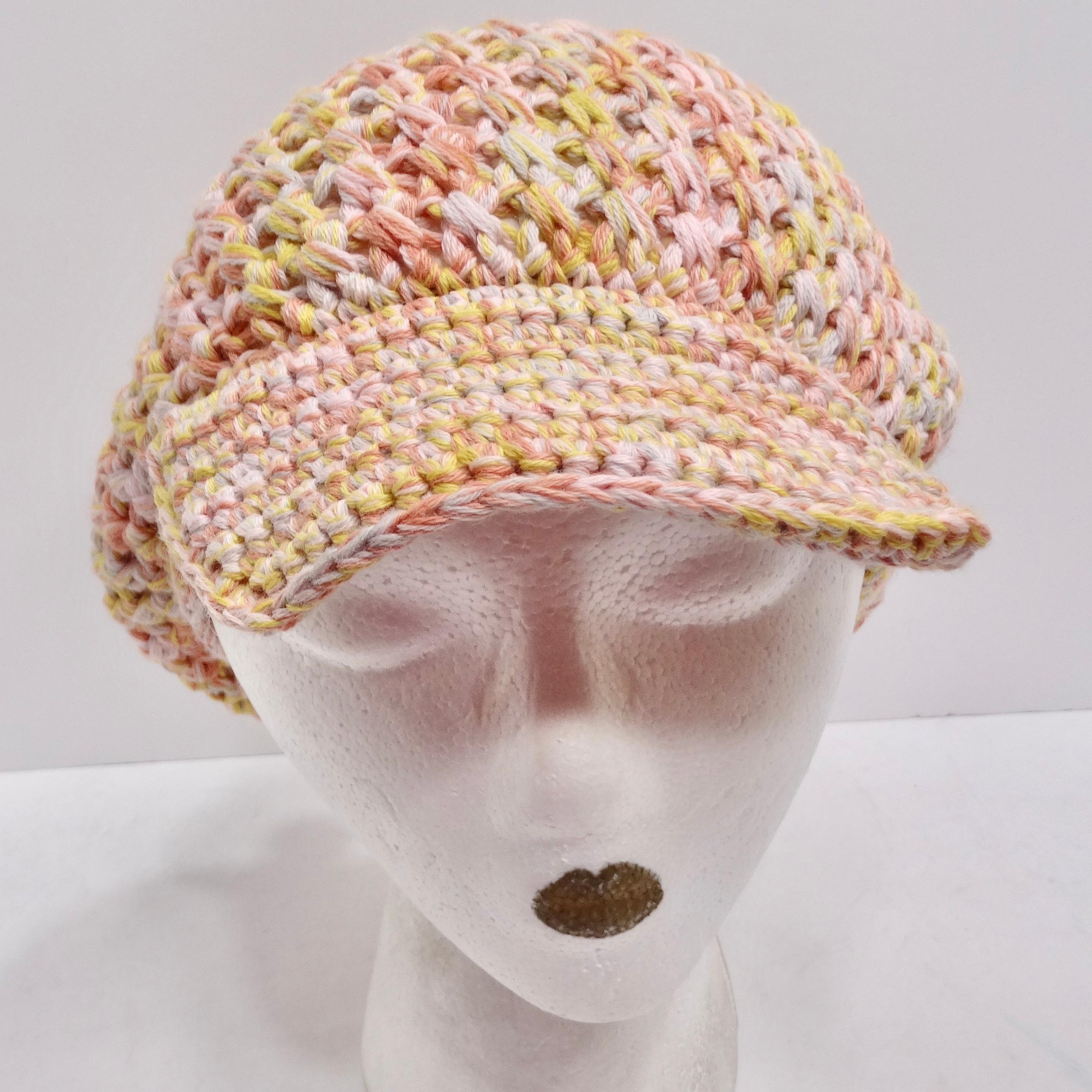 Missoni 1970s Multicolor Knit Hat For Sale 2